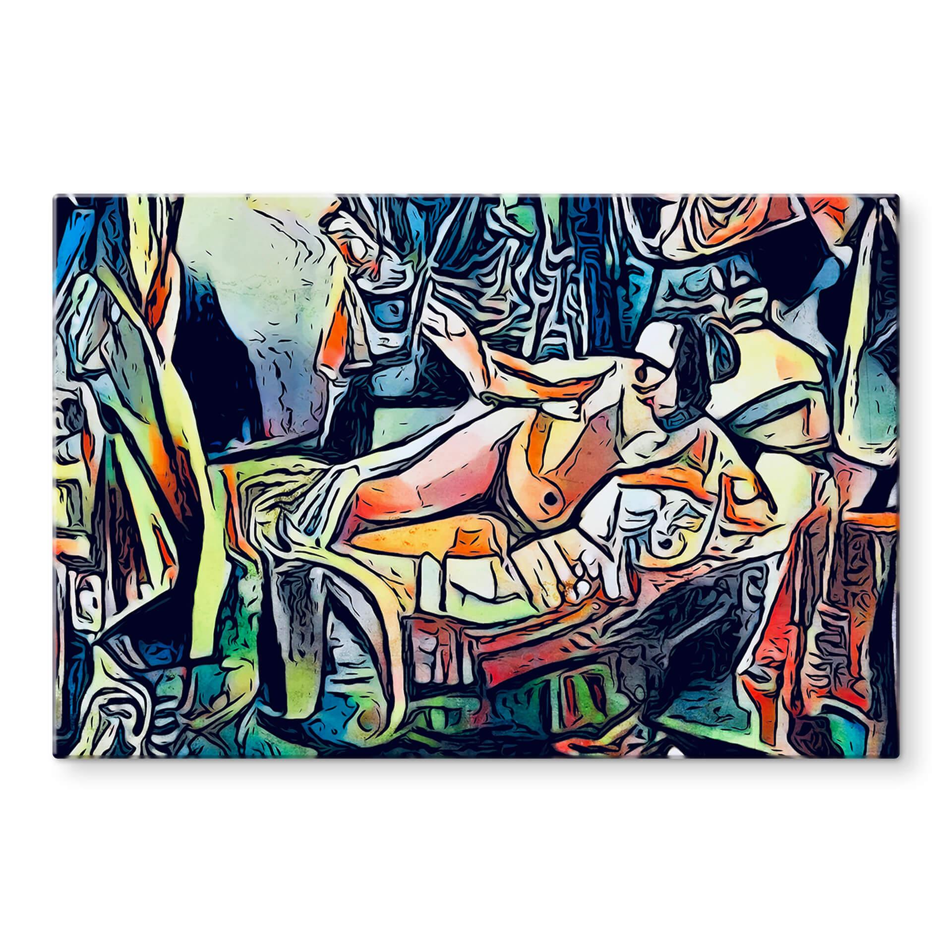 Tableau sur verre Zamart - Hommage à Rembrandt - Mère de Persée