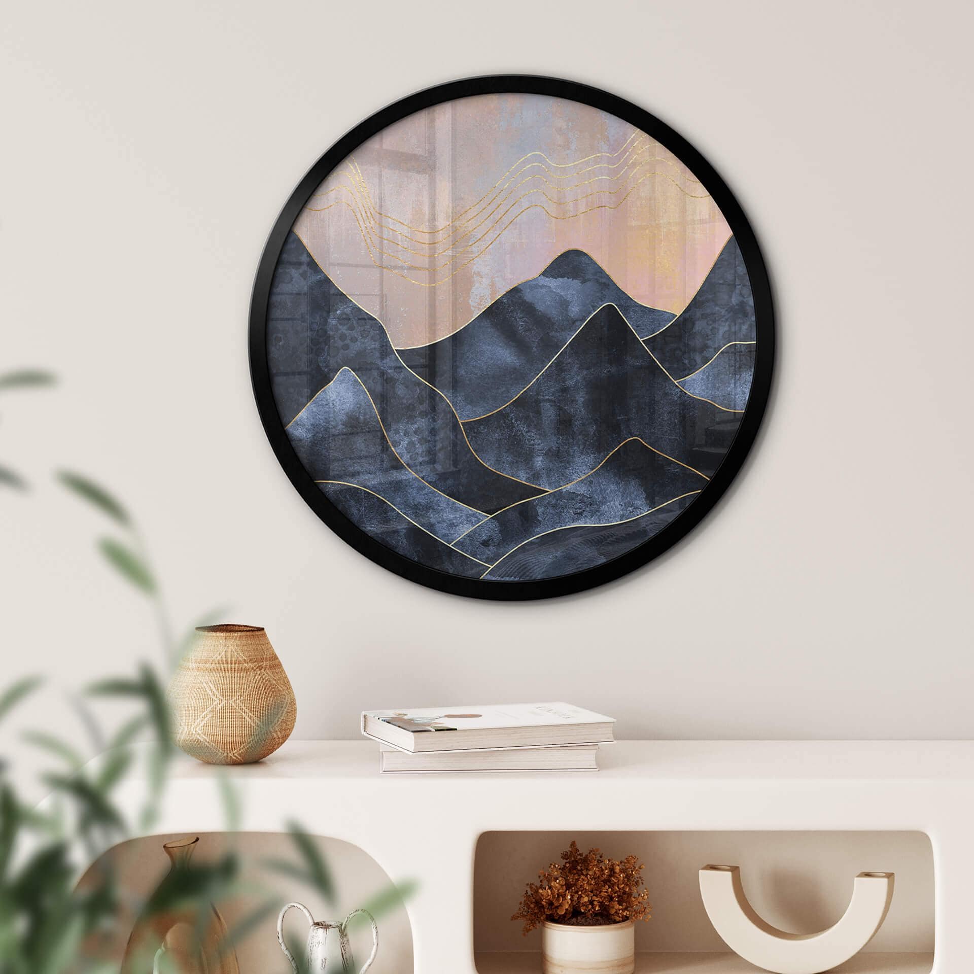 Póster Fredriksson - Cordillera jaspeada - Redondo