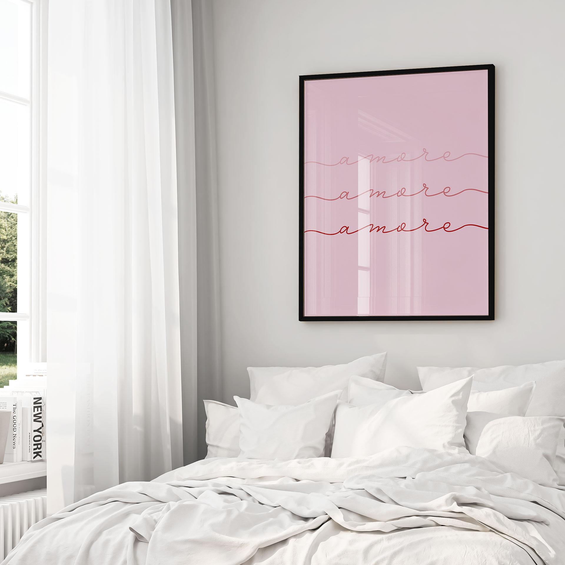 Plakat Amore - Kærlighedsordsprog til stuen