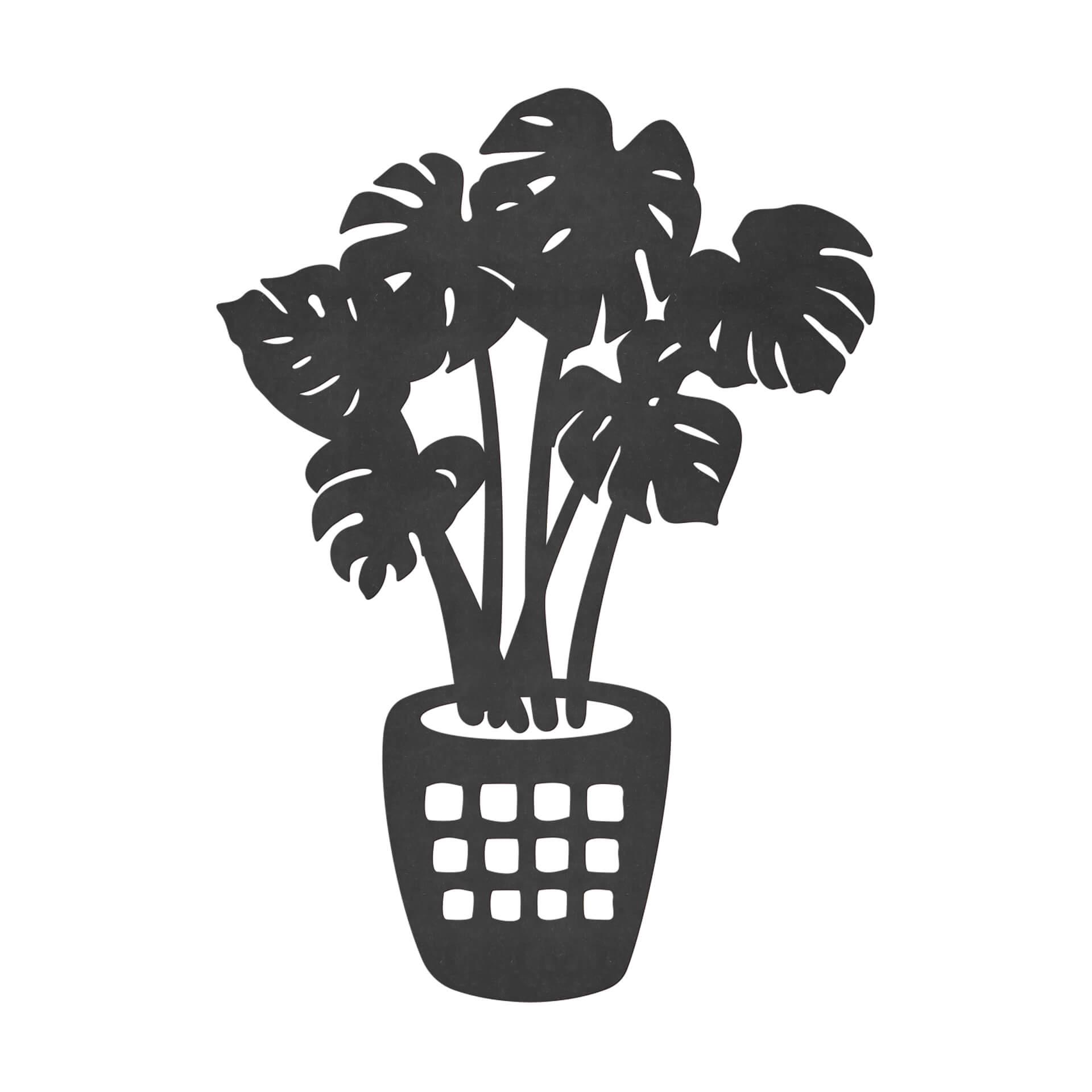 MDF decoración de la pared monstera planta
