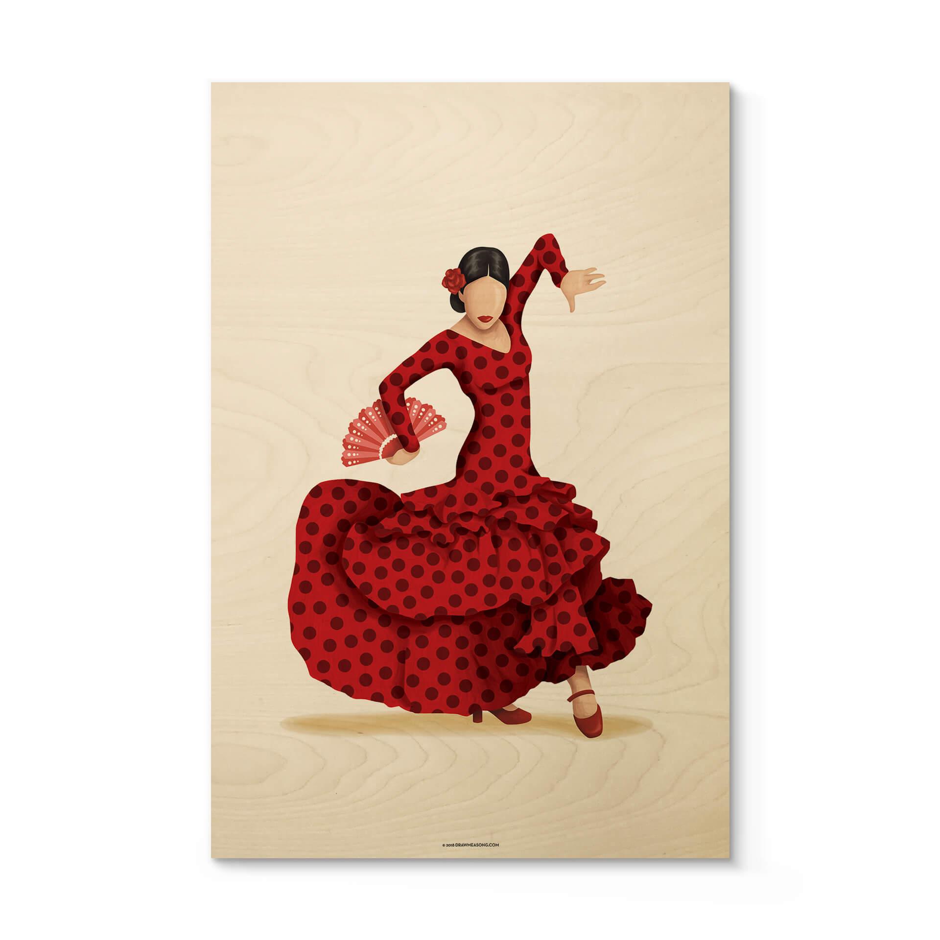 Tohmé Billede af træ - Flamenco