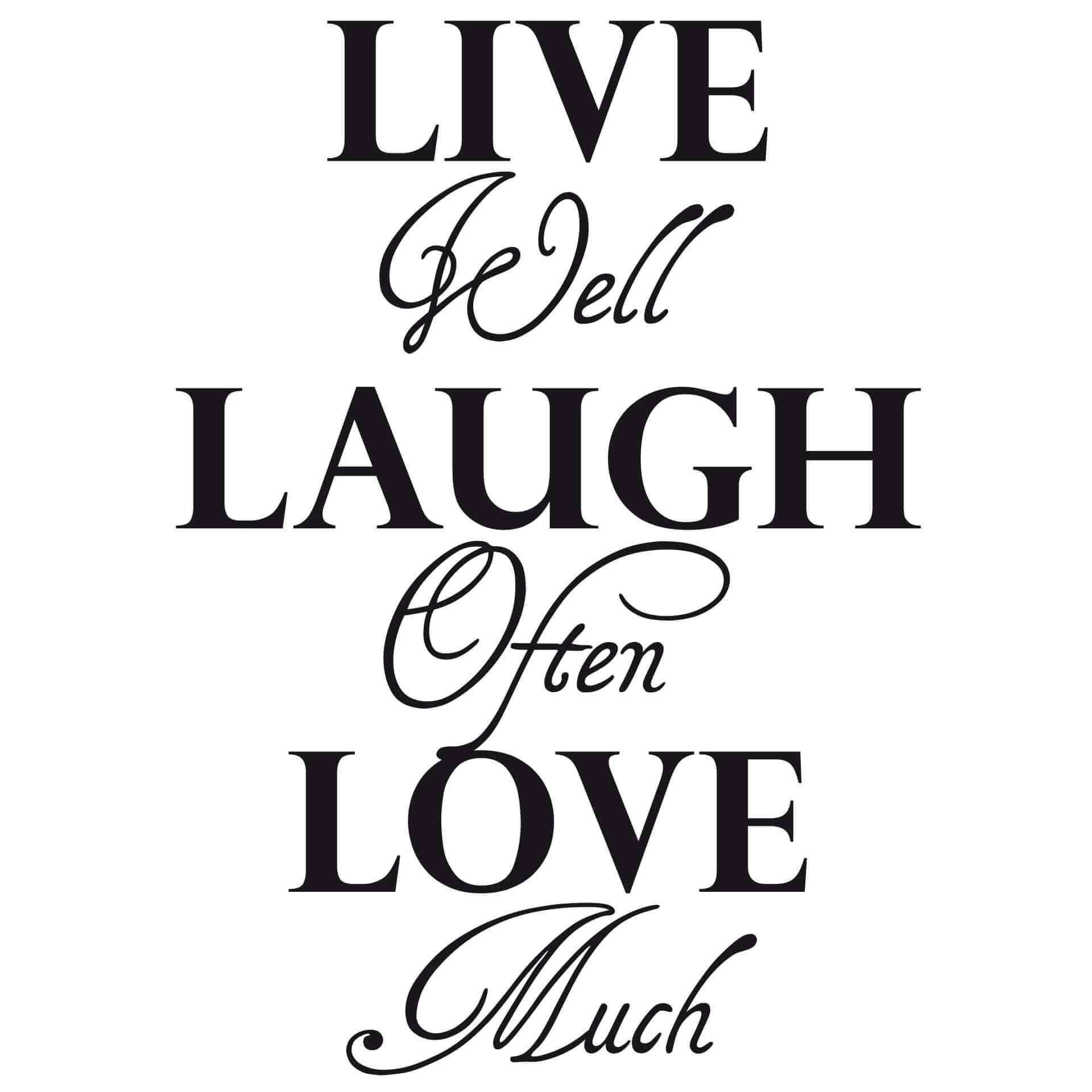 Wallsticker Live - Laugh - Love