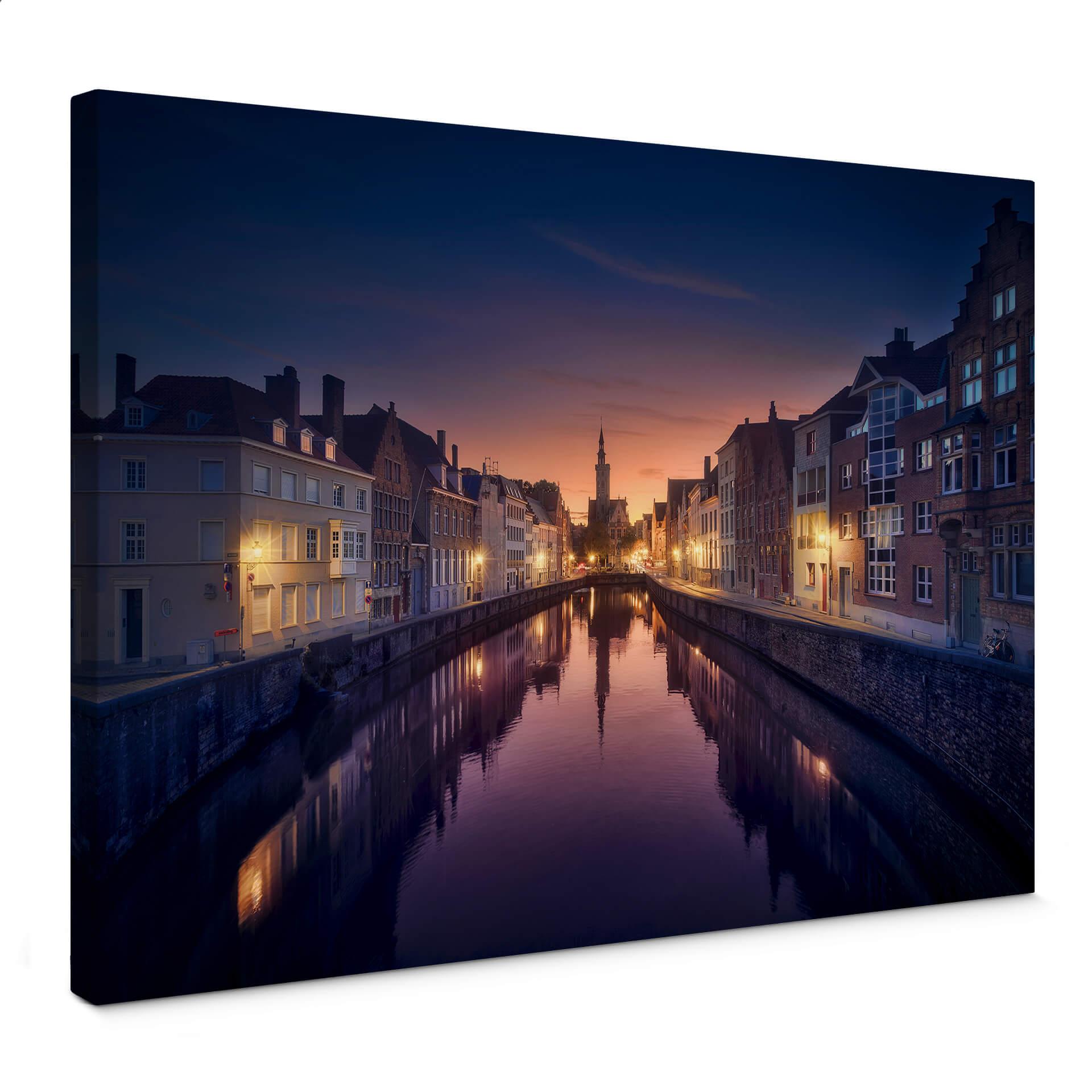 Canvasbillede - García - Sunset in Brugge