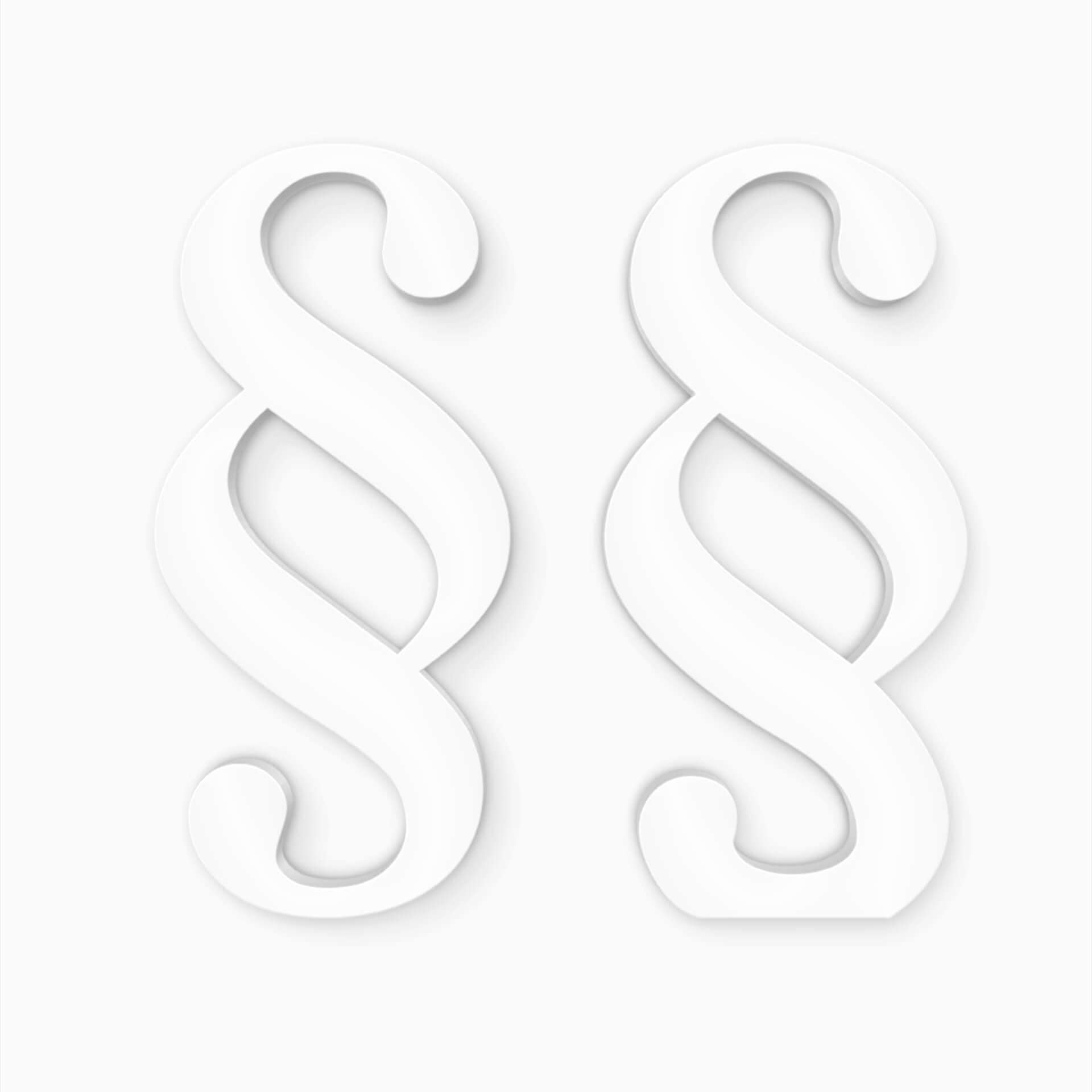 Decoratieletters 3D Paragraaf