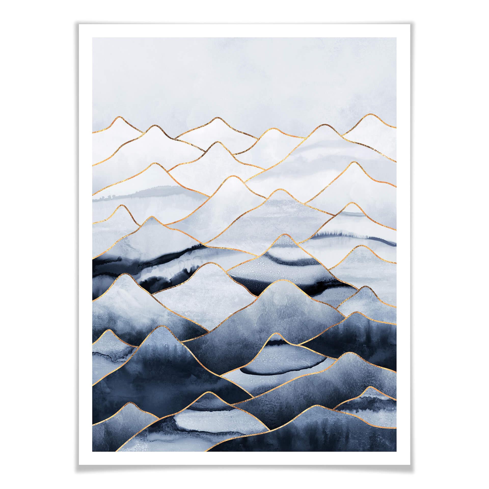 Frederiksson Plakat - Mountains - Bjerge