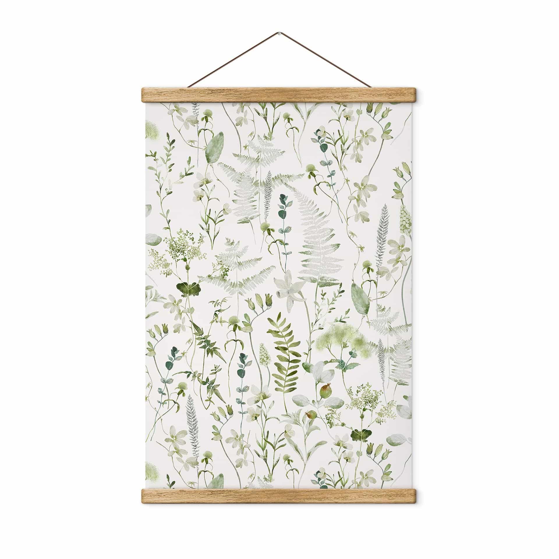 Tekstil plakat Urter og vilde blomster - UN Designs