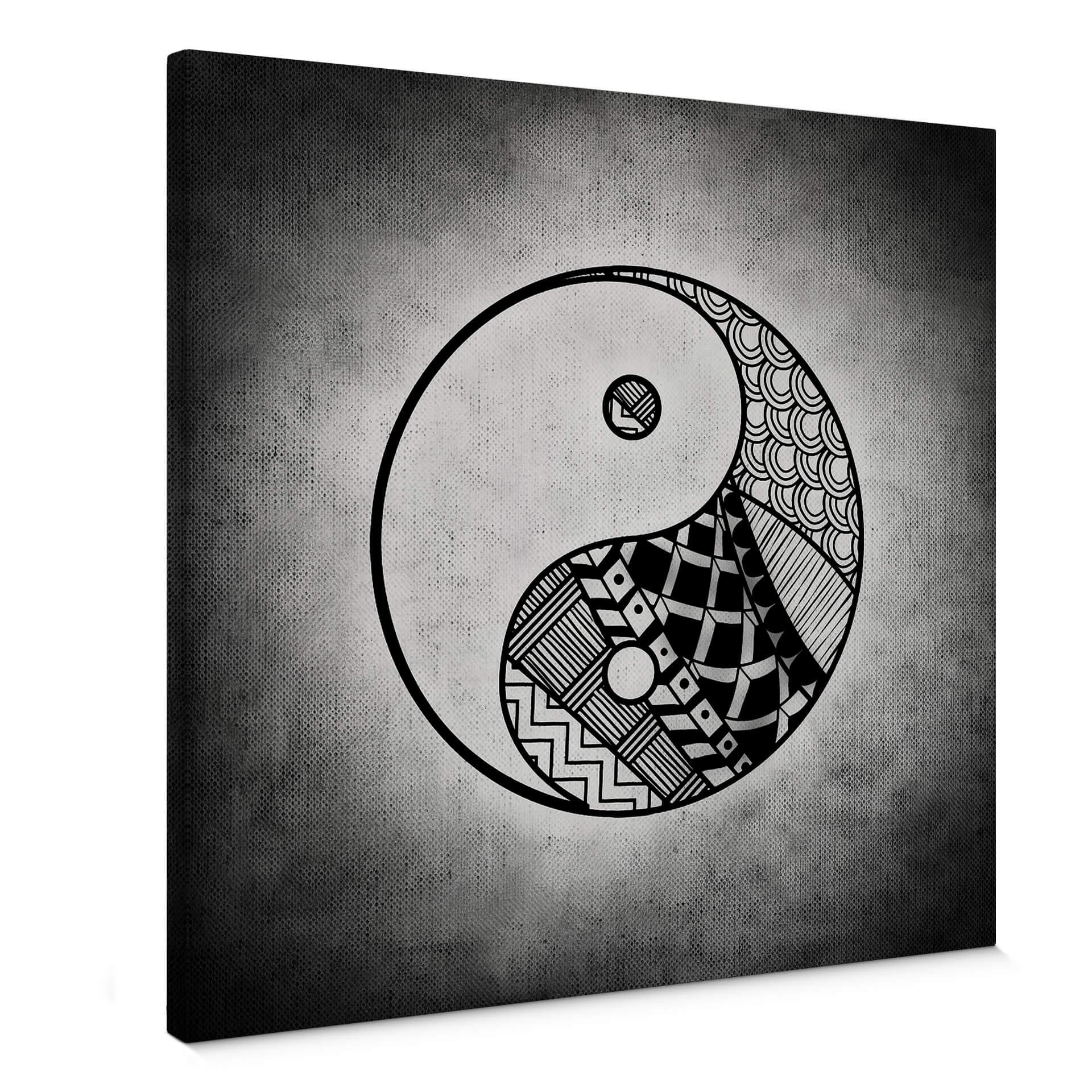 Leinwandbild Yin und Yang - quadratisch