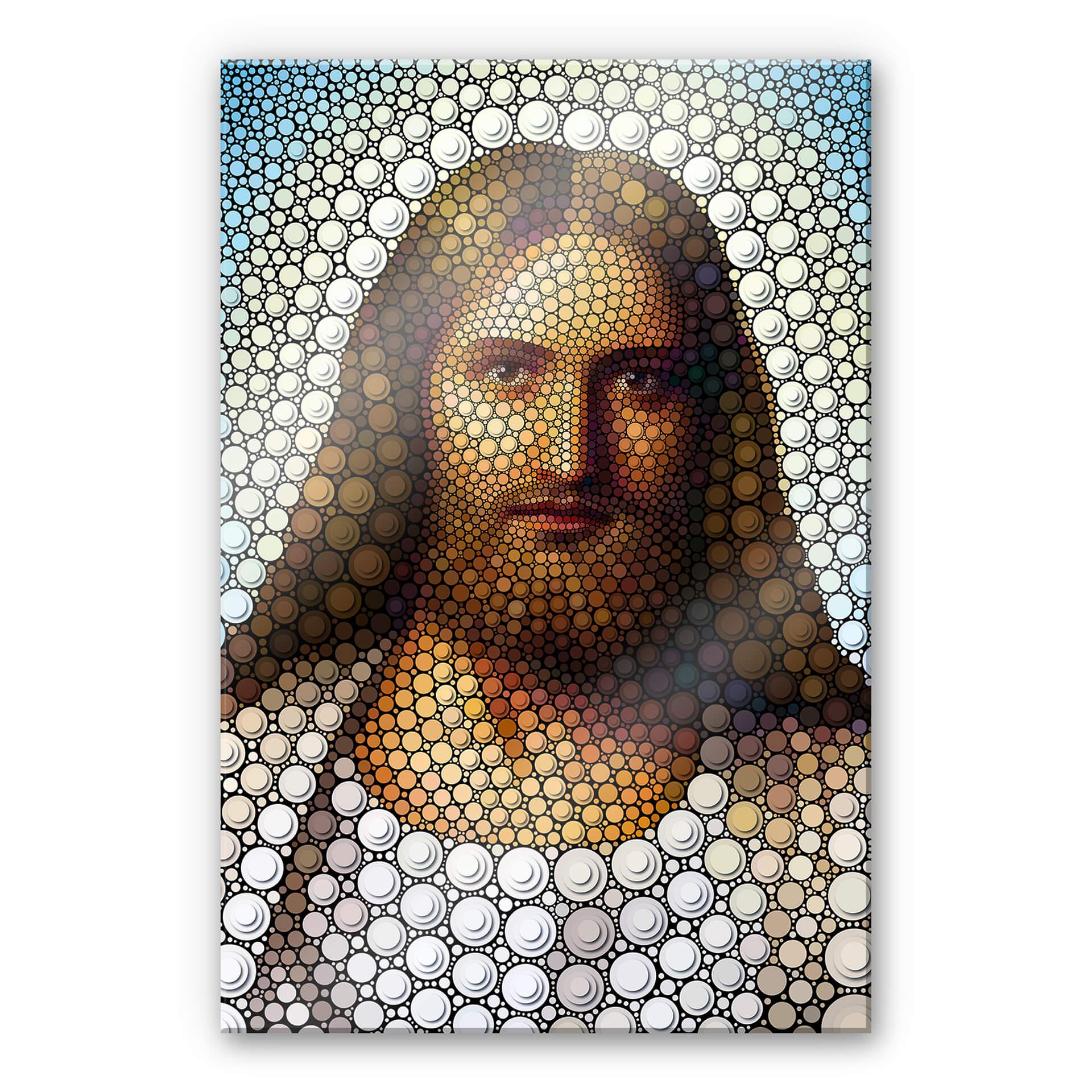 Akrylbillede Ben Heine - Cirkelisme: Jesus Kristus