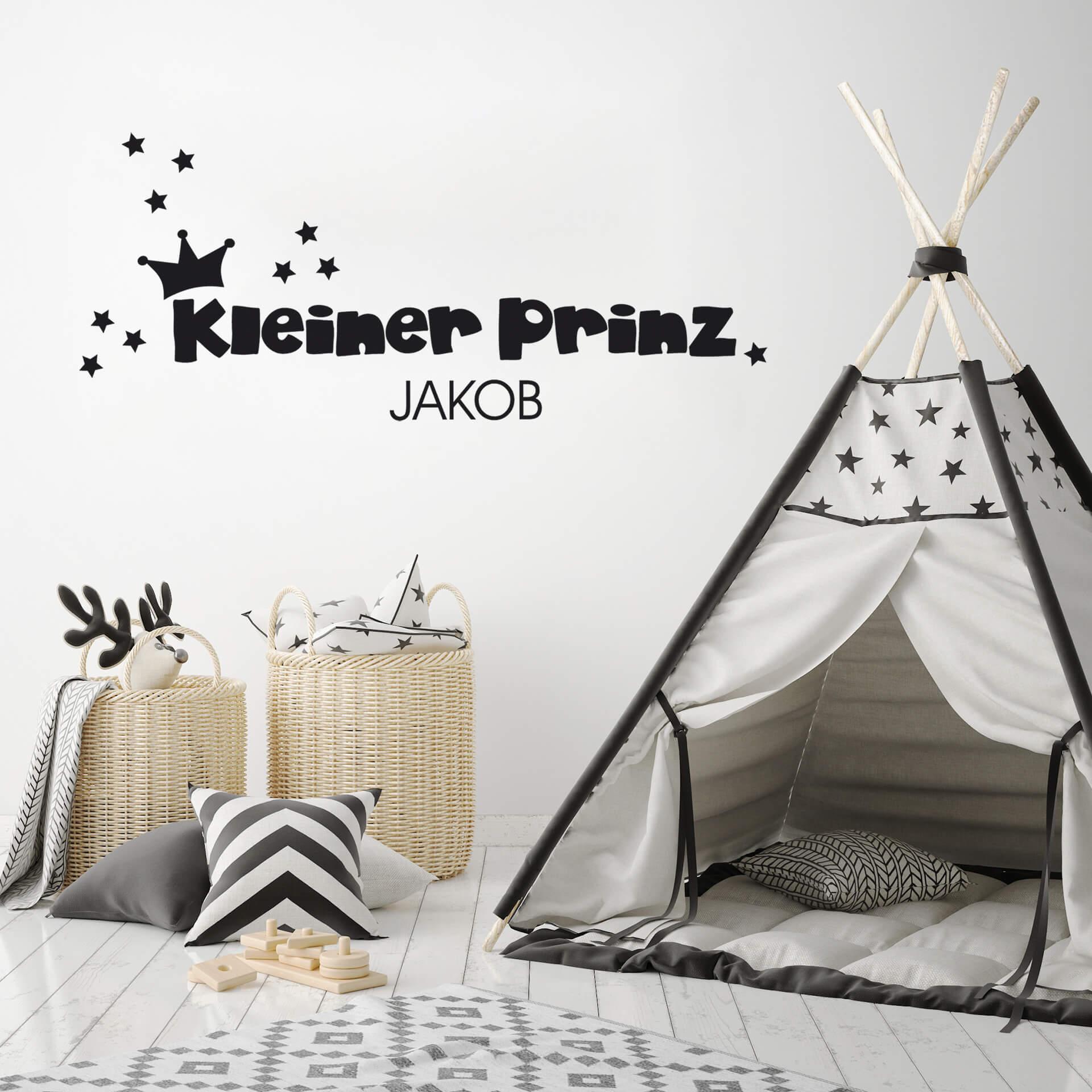 Wandtattoo + Name Kleiner Prinz