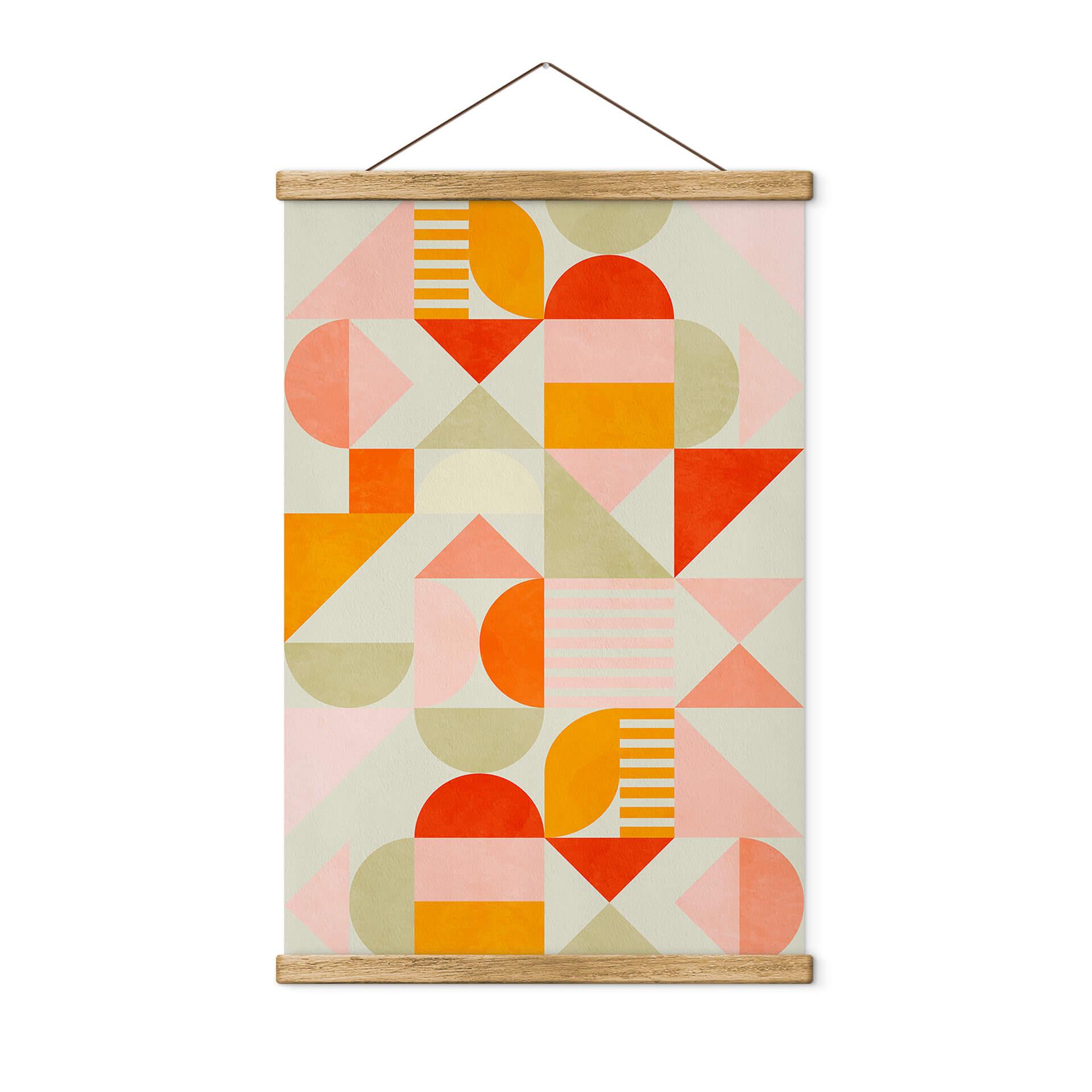 Tekstil plakat Bré - Bauhaus Fun Pastel