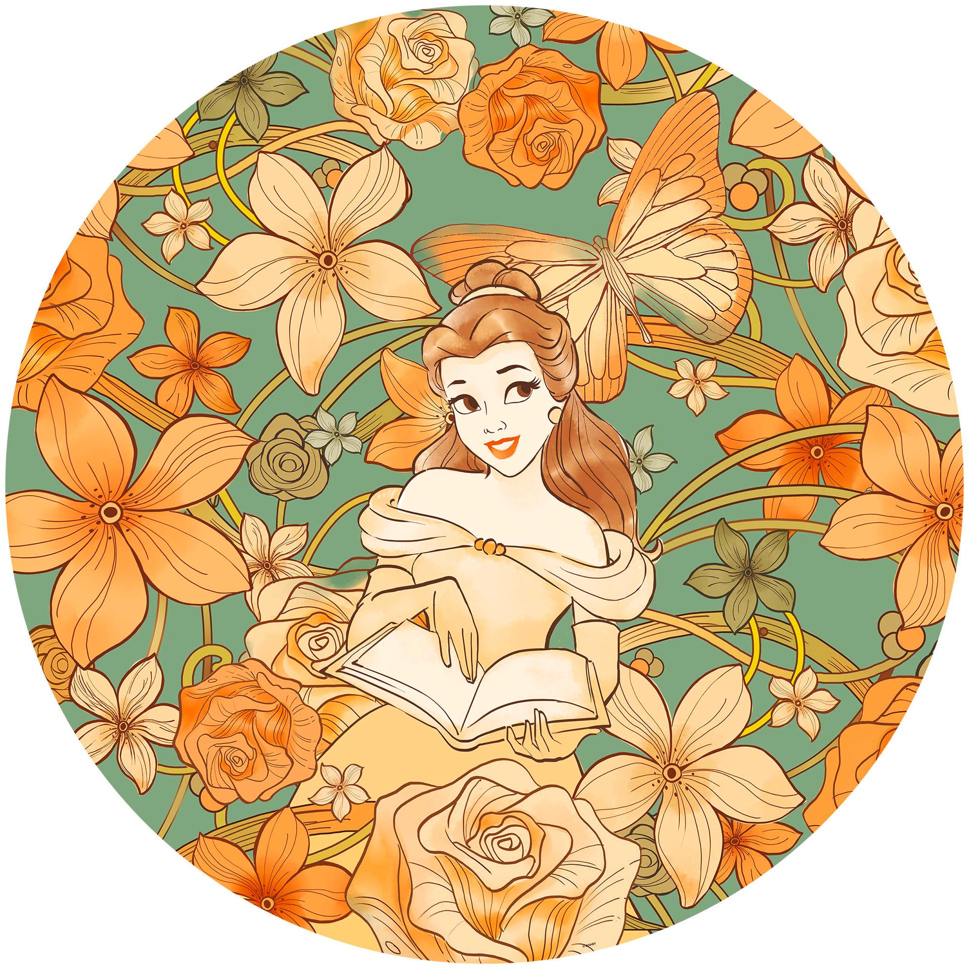 Selvklæbende non-woven tapet - Belle Spirit of Autumn - 125 x 125 cm