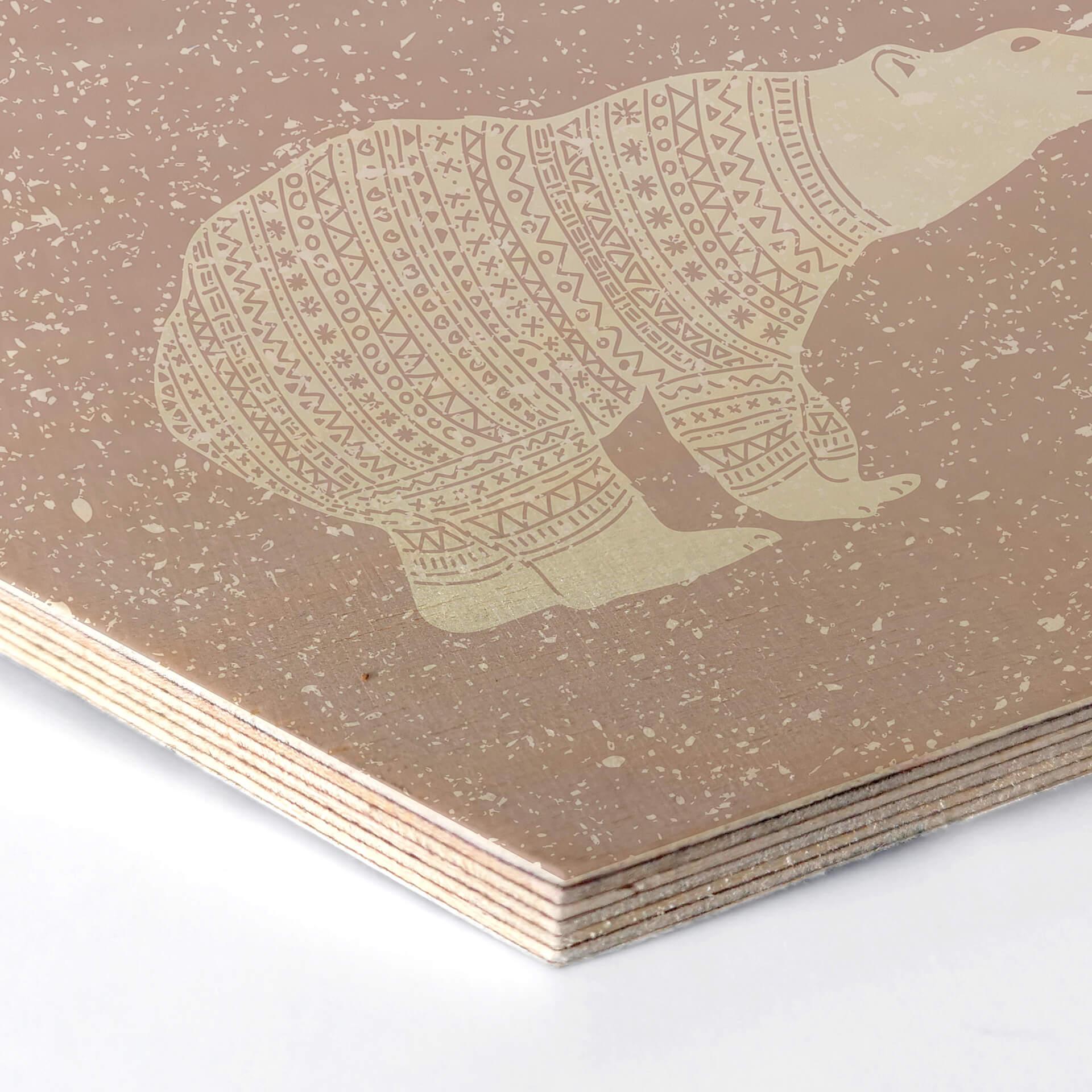 Esagoni in legno – Orso polare