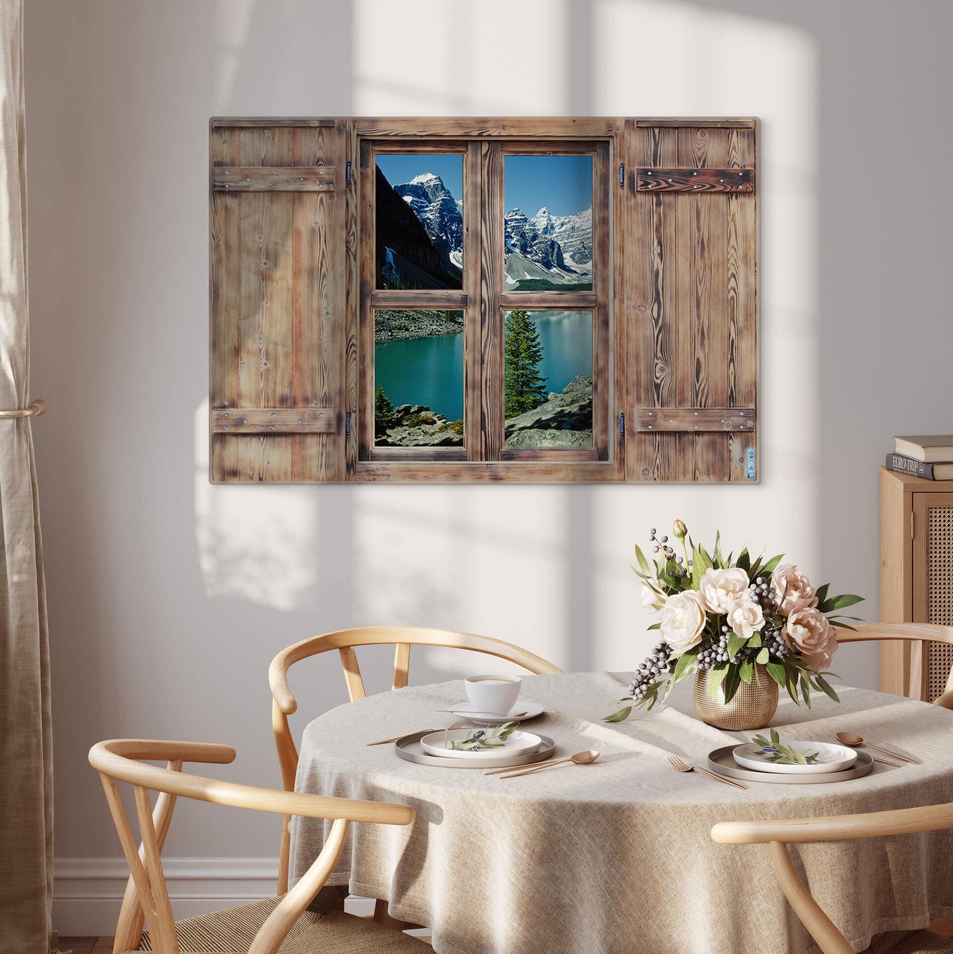 Trompe L'oeil op glas - Beautiful view