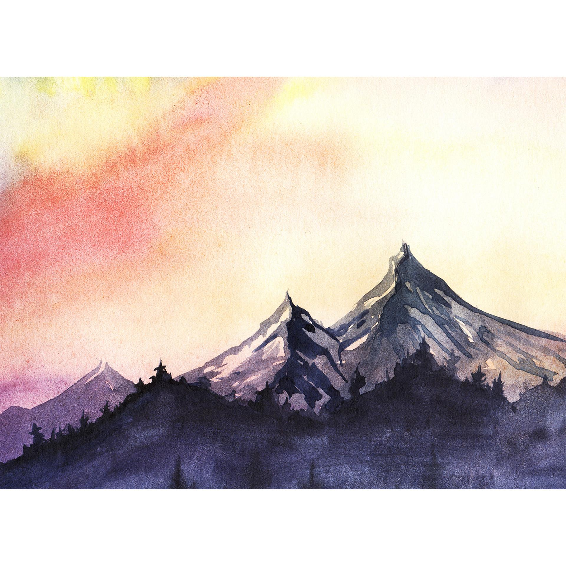 Livingwalls Fotobehang Designwalls Mountain Painting