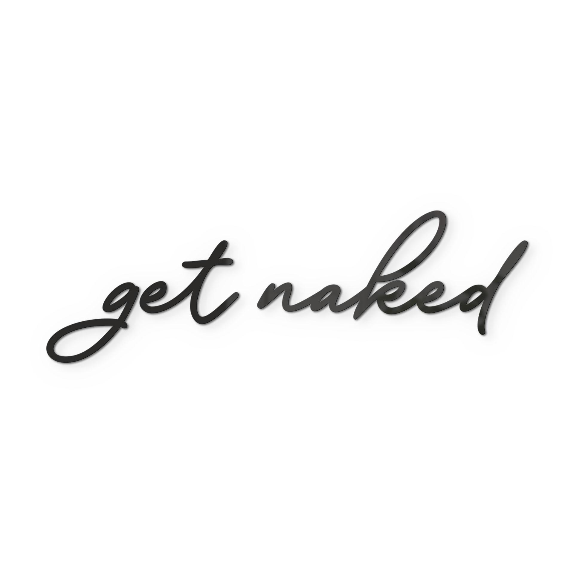 Akrylbogstaver get naked