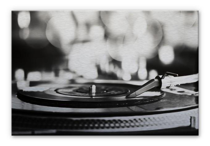 Vinylplader på drejeskive - Aluminiumsprint – print på aluminium (Alu-Dibond)