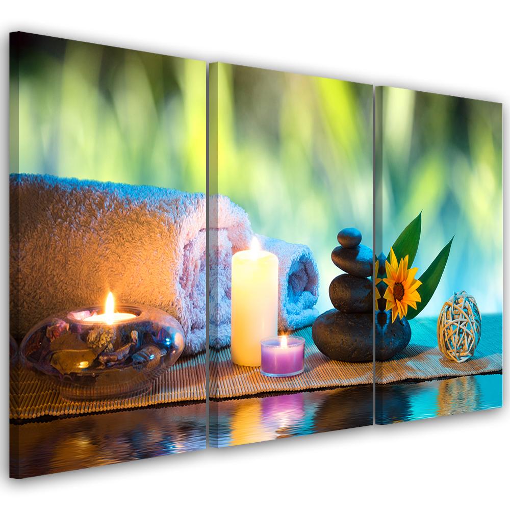 3-delt lærredstryk, Zen Candle