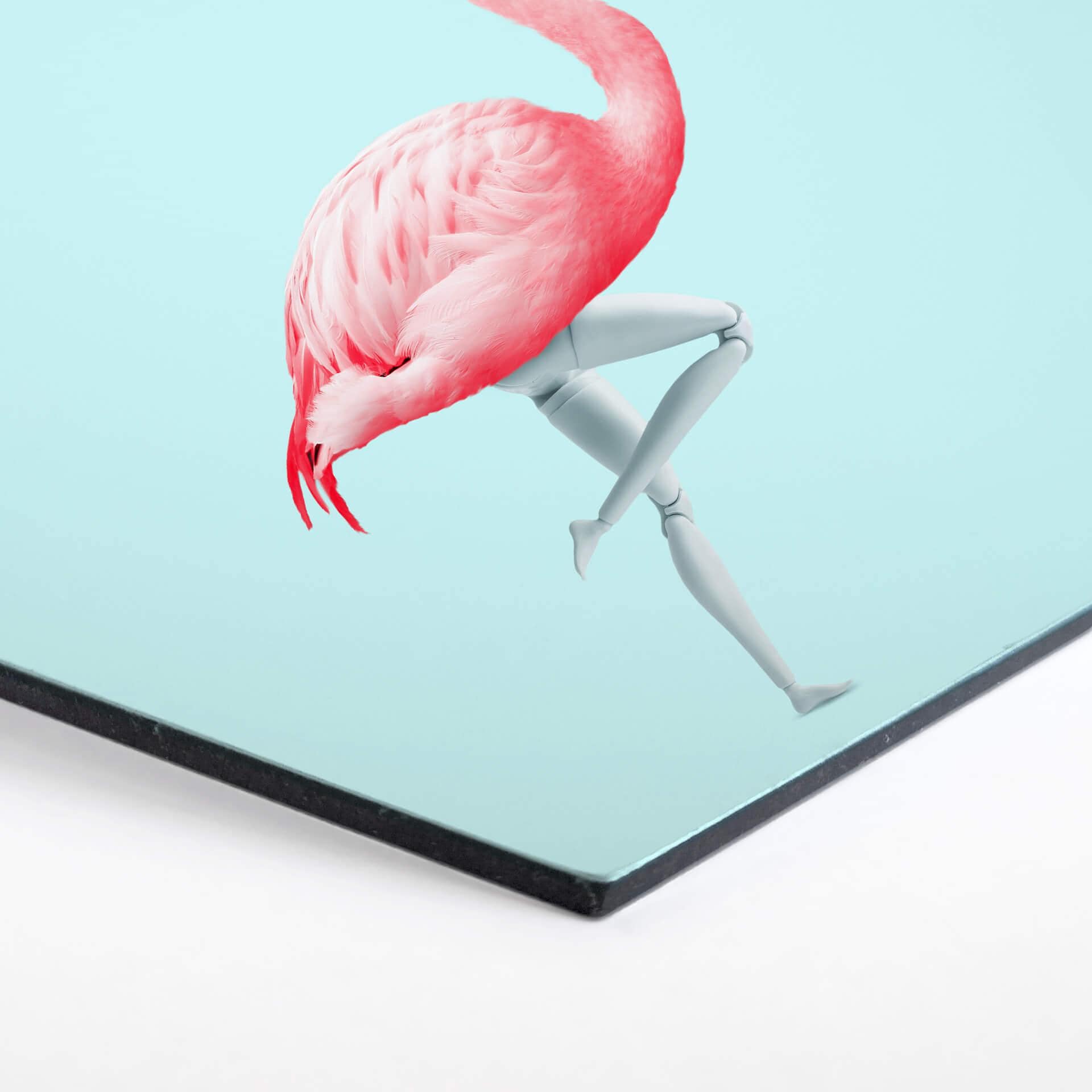 Esagoni Alu-dibond Loose - Flamingo Mannequin