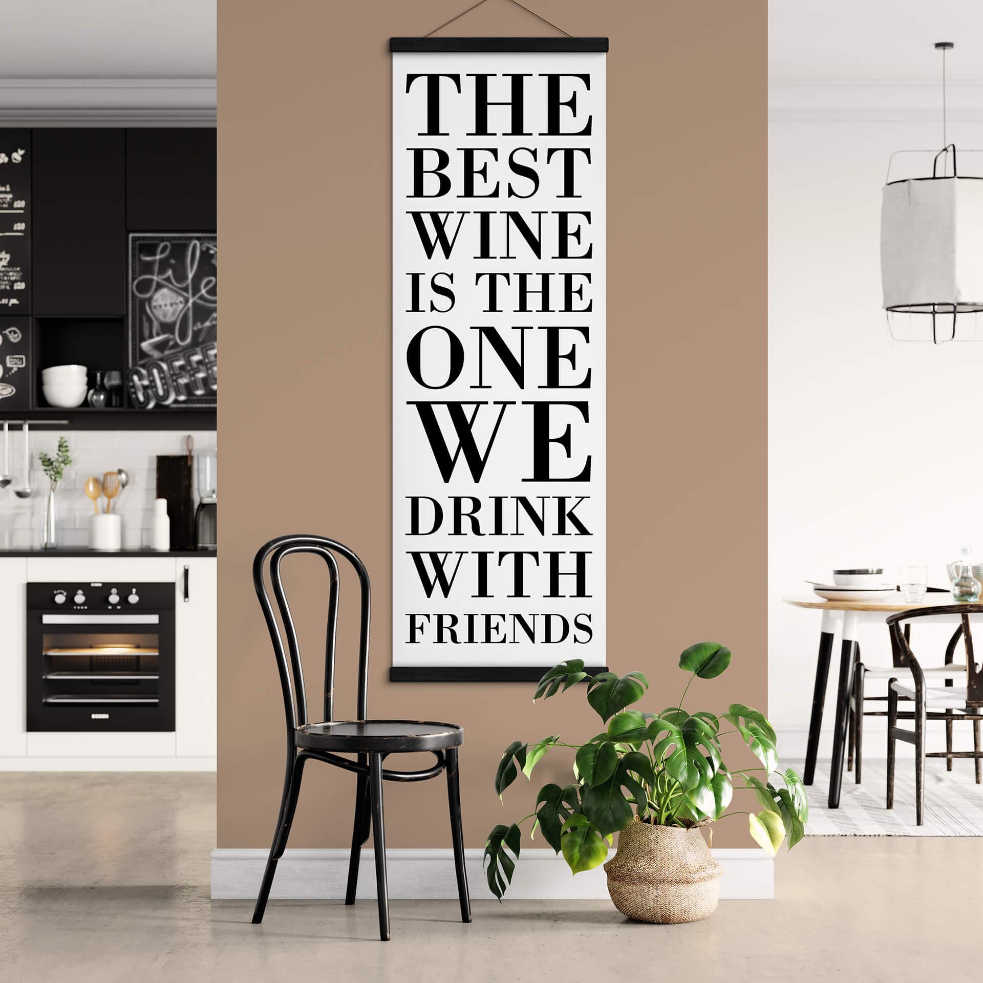 Textielposter the Best Wine