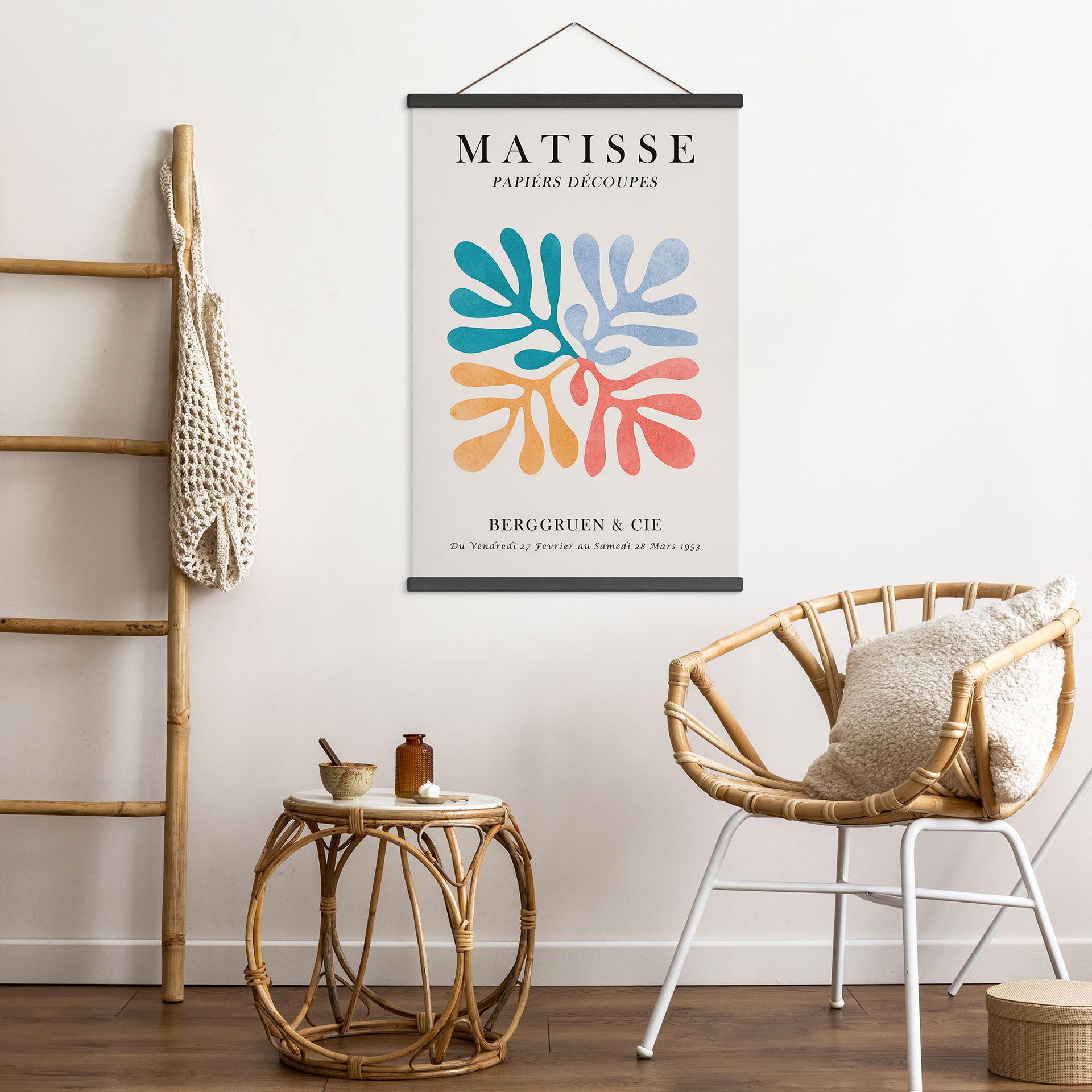 Tekstil plakat Papiers Découpés i Matisse-stil - Costa