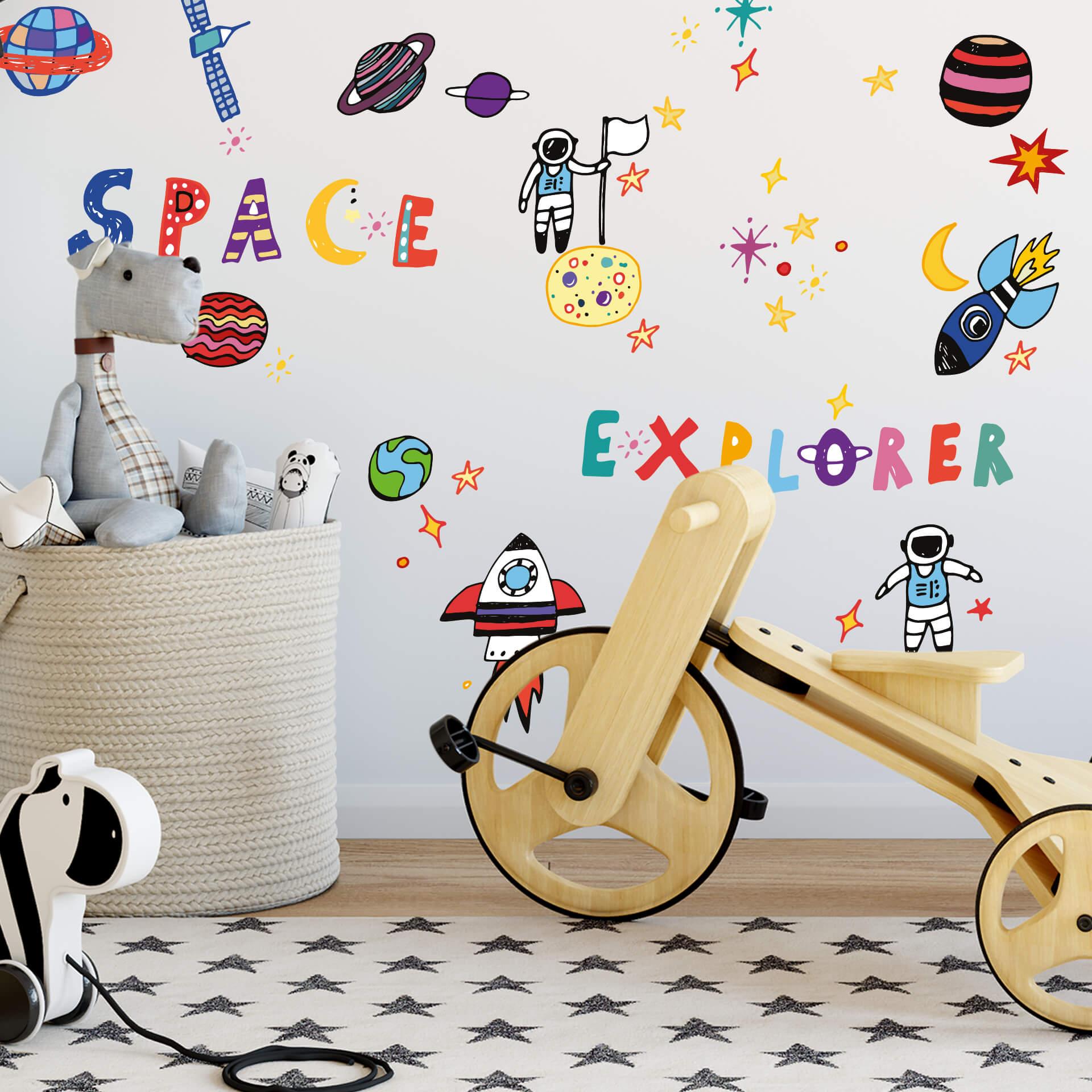 Muursticker set Astronauten