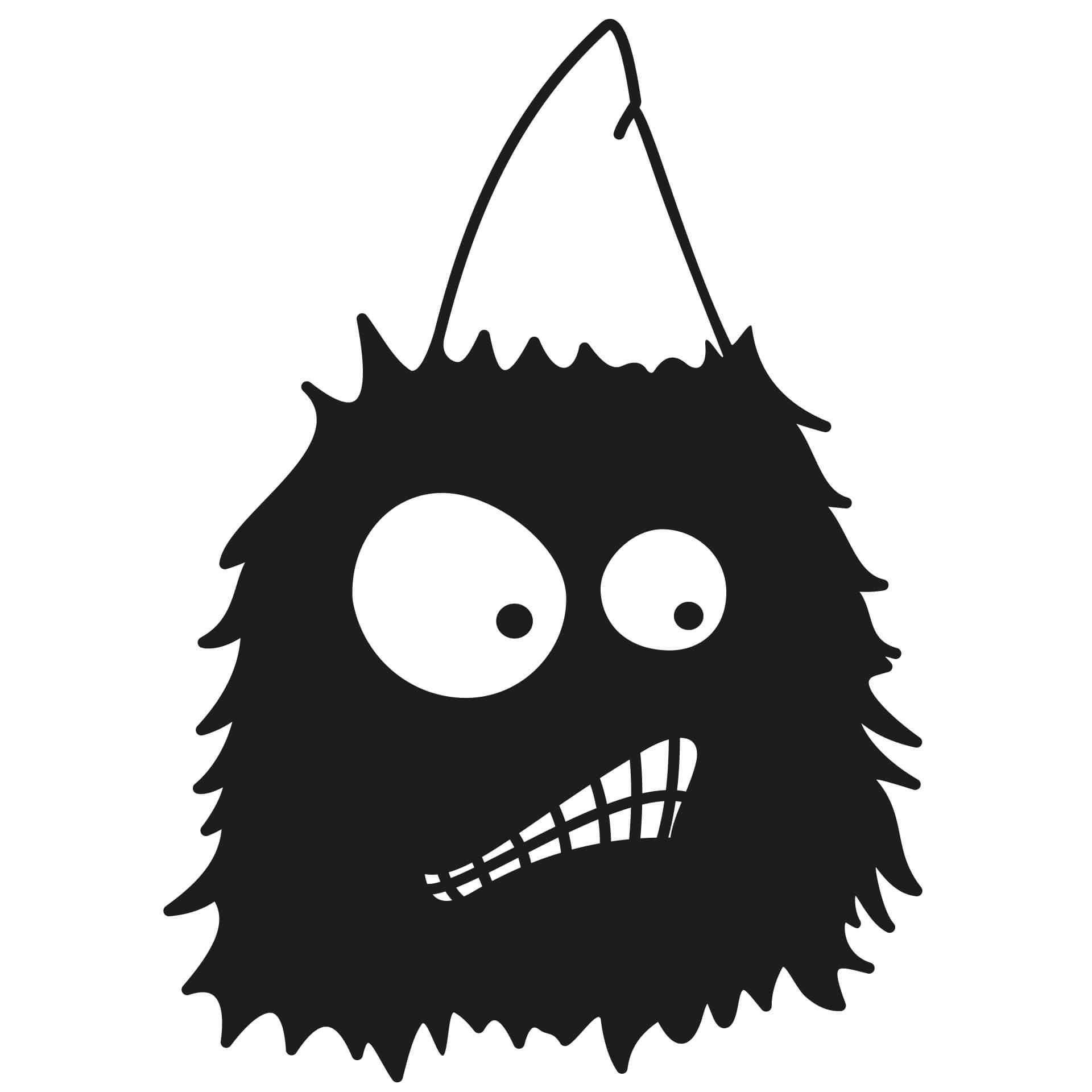 Wallsticker Perlehvid