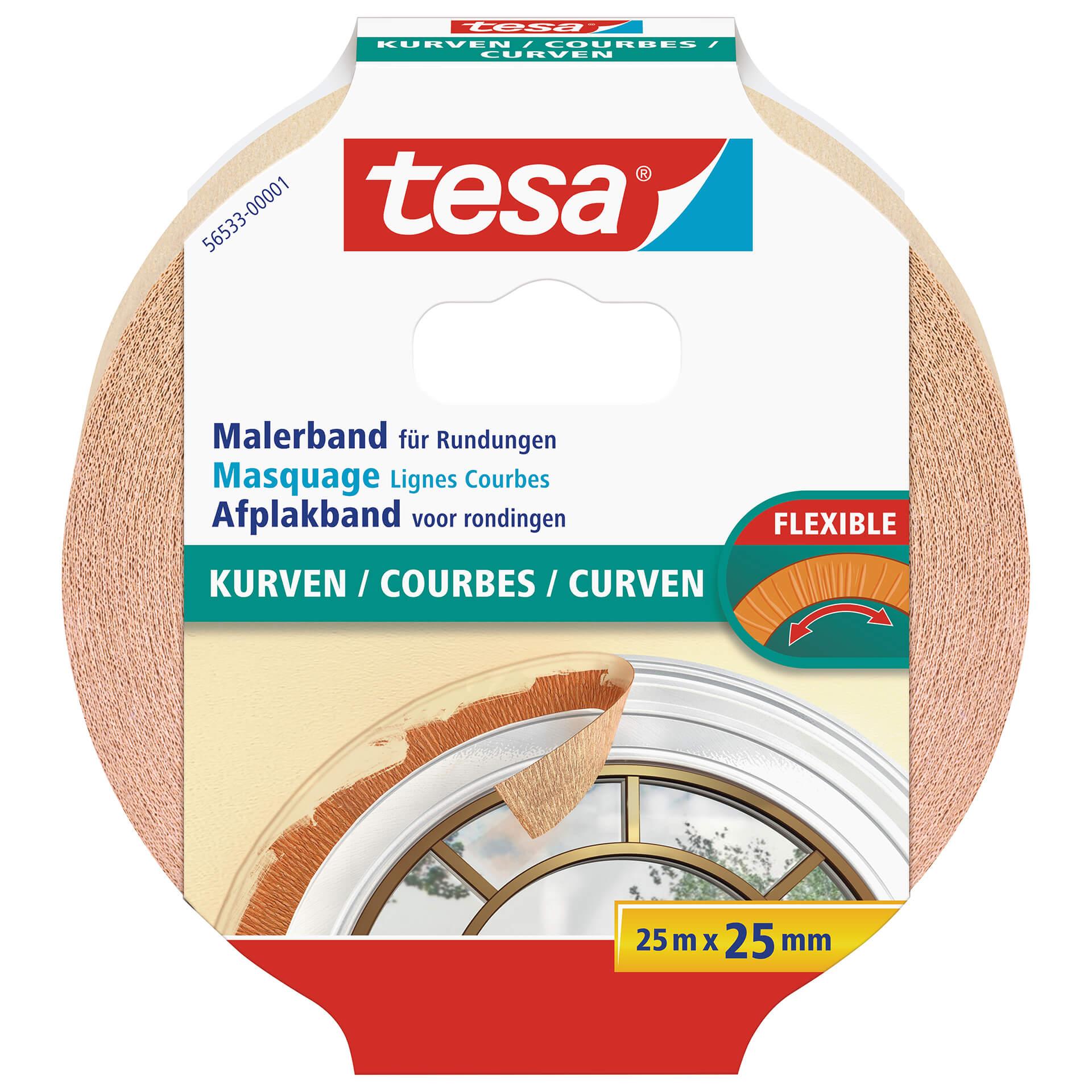 tesa® Maletape Kurvet 25m x 25mm