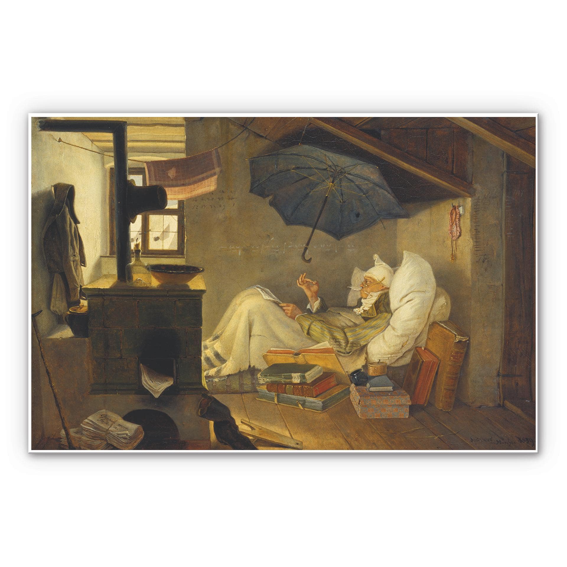 Tableau Forex - Spitzweg - Le pauvre poète