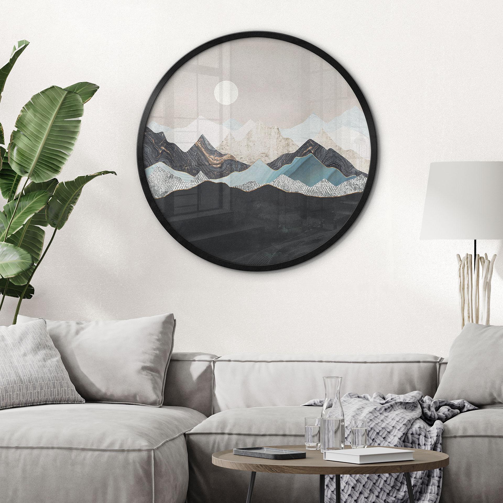 Plakat Roligt bjerglandskab i skumringen - SpaceFrog Designs