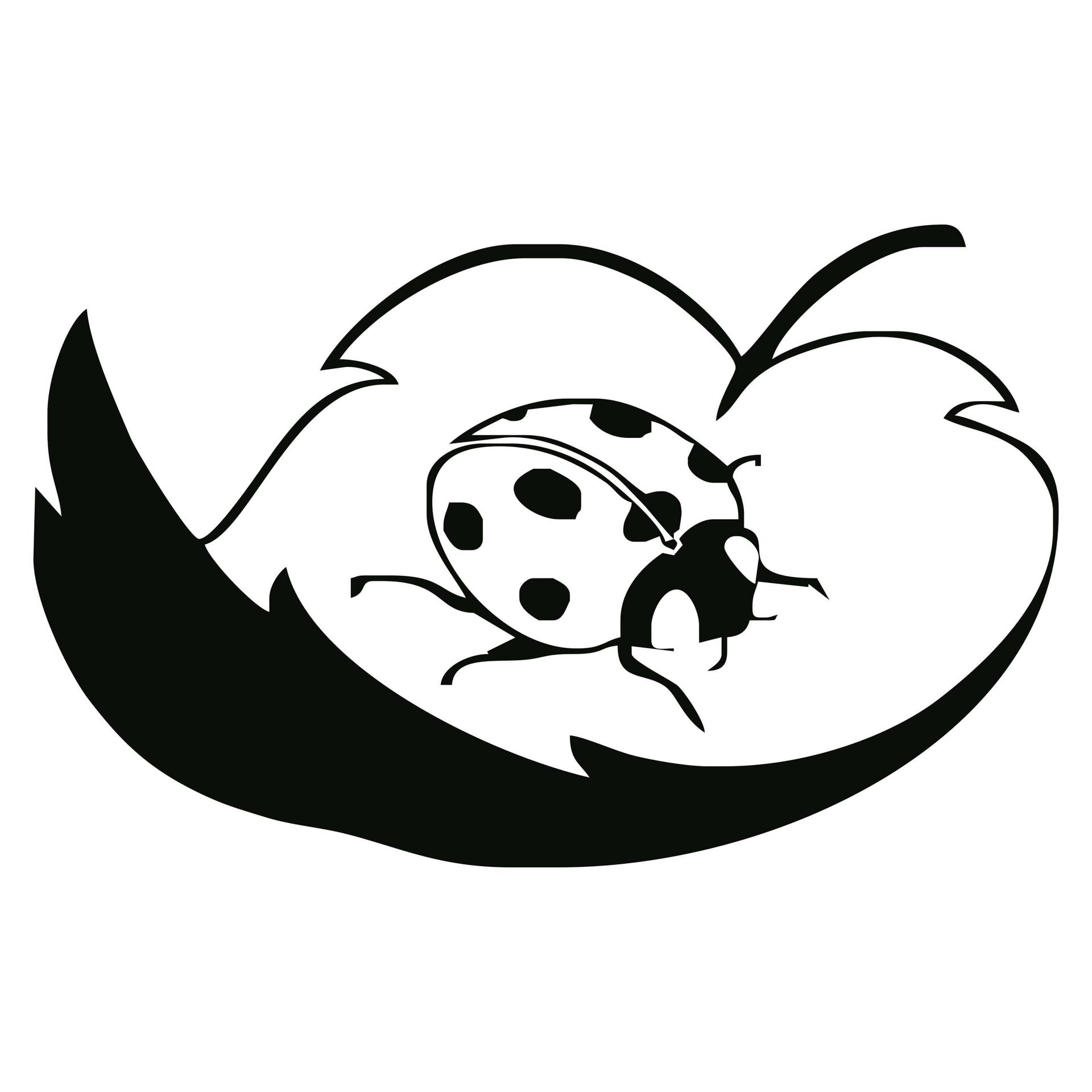 Adesivo murale - Coccinella