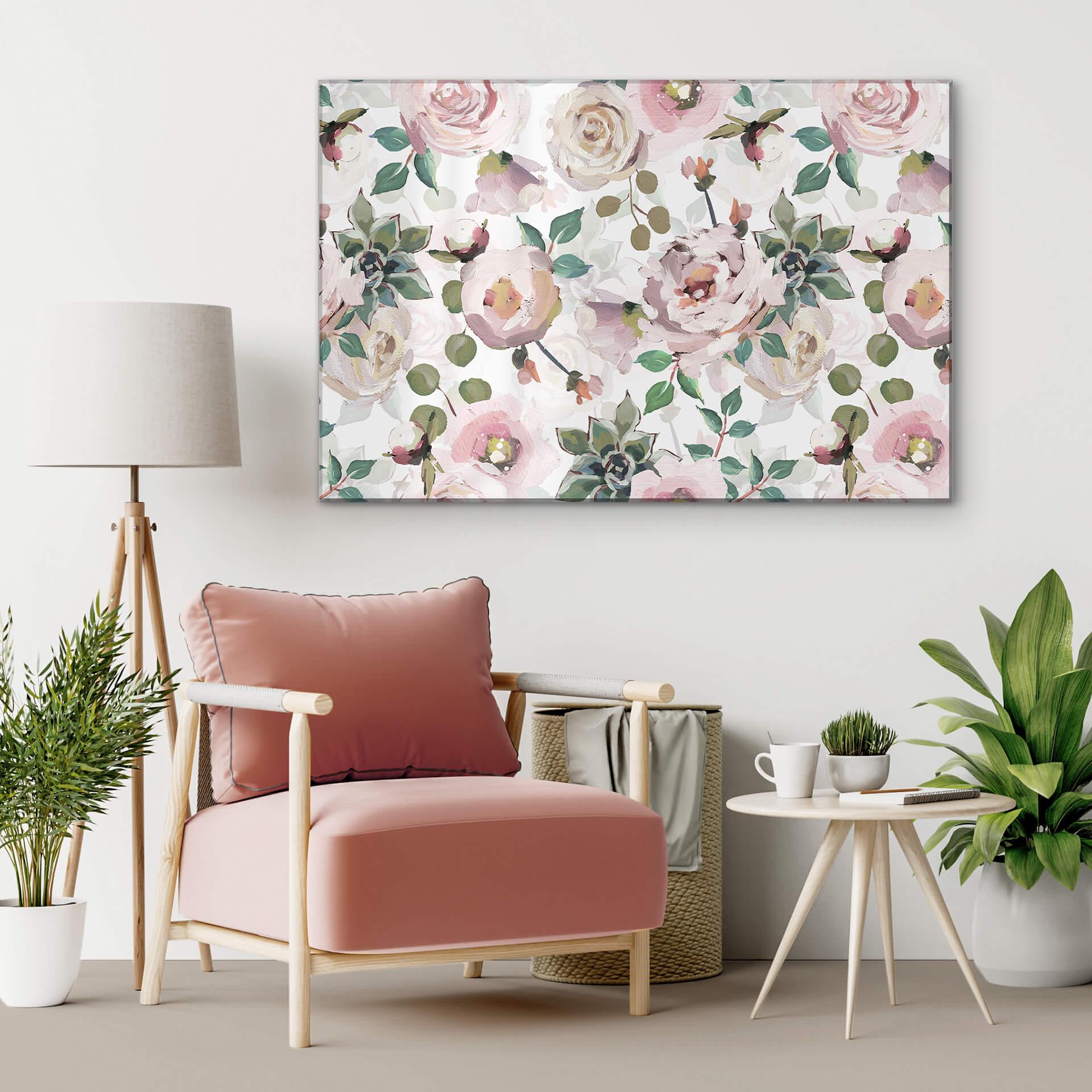 Stampa su vetro acrilico UN Designs - Fiori