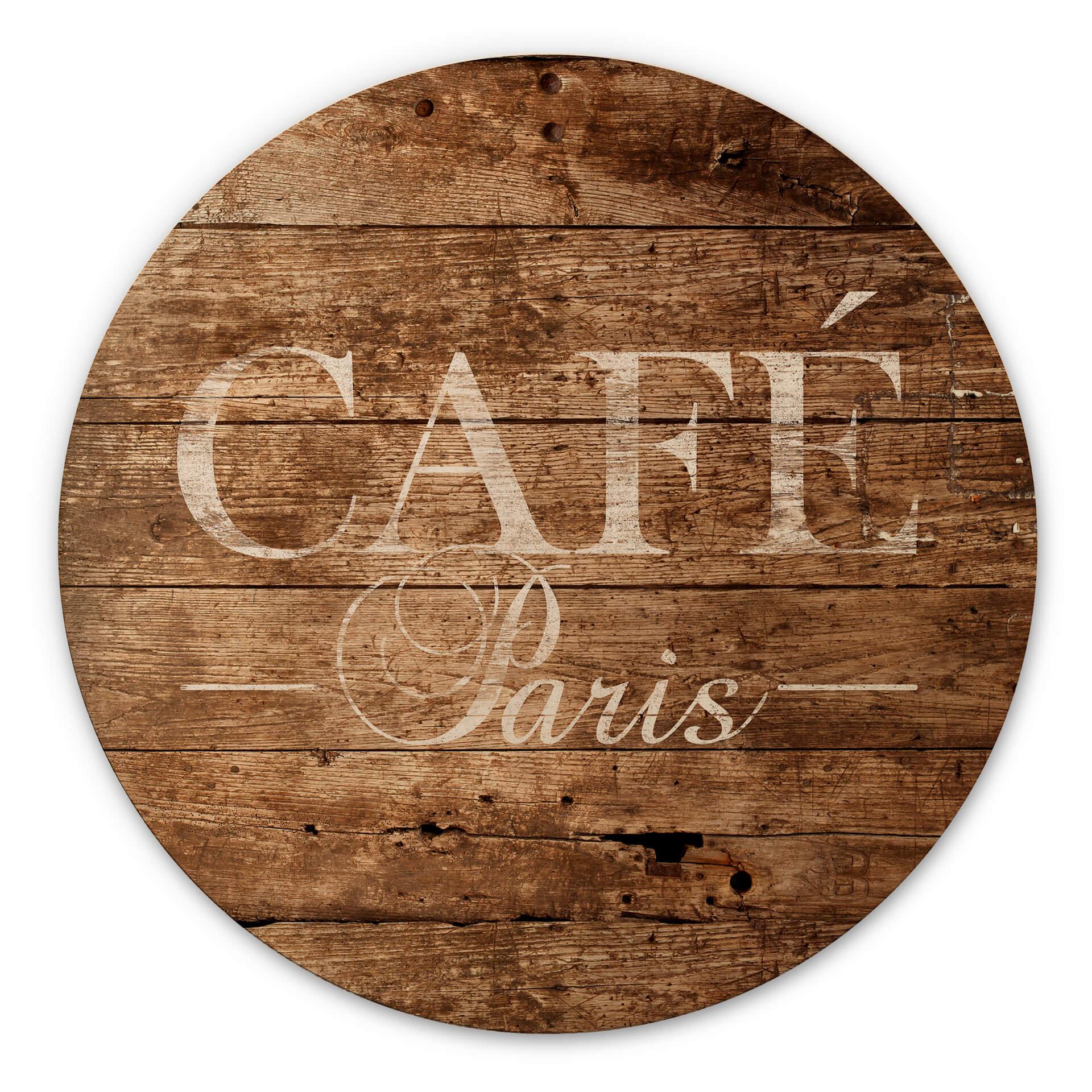 Billede af træ Café Paris - Rund