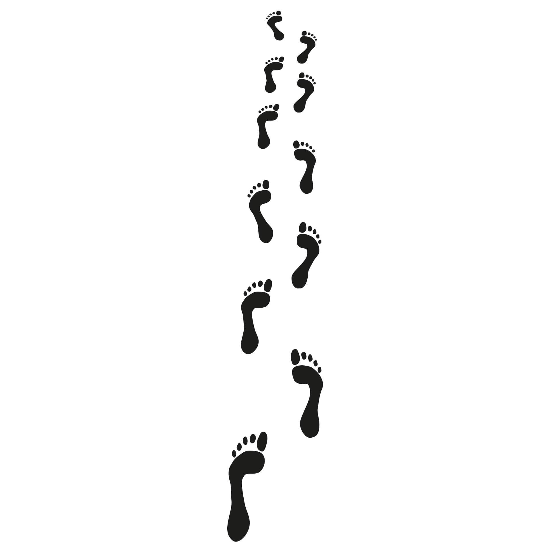 Adesivo murale - A piedi nudi