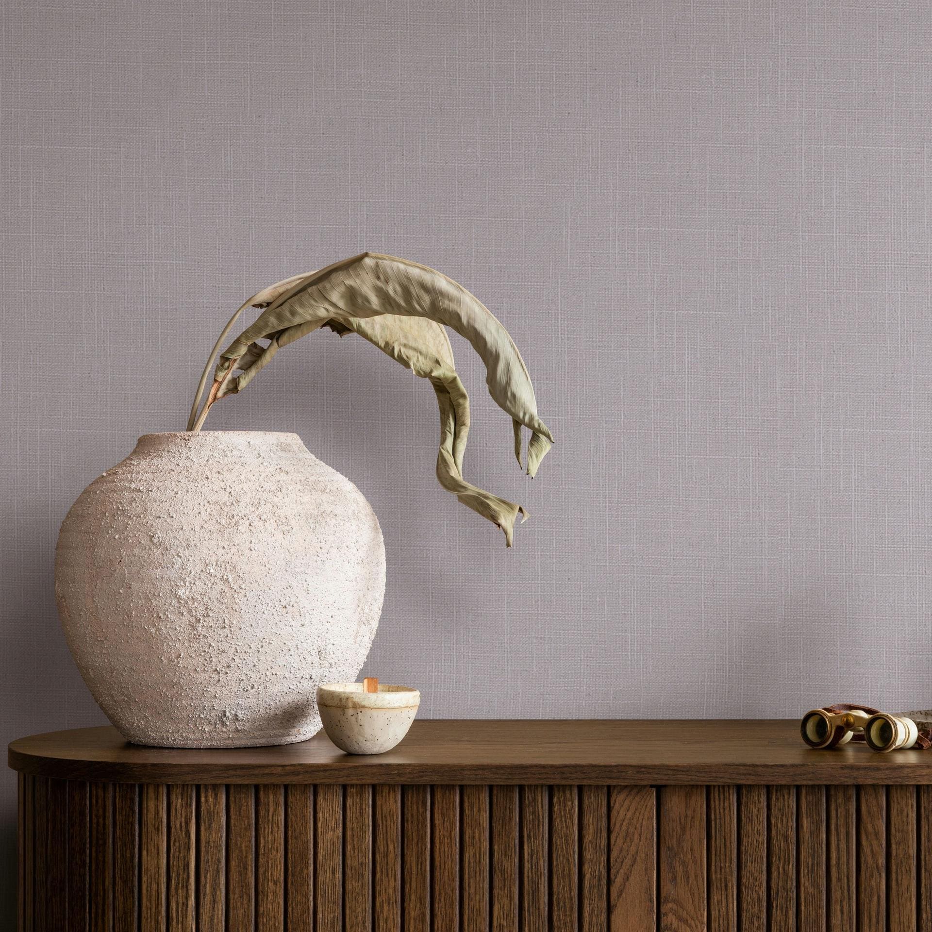Vliesbehang, structuur effen modern mat in paars