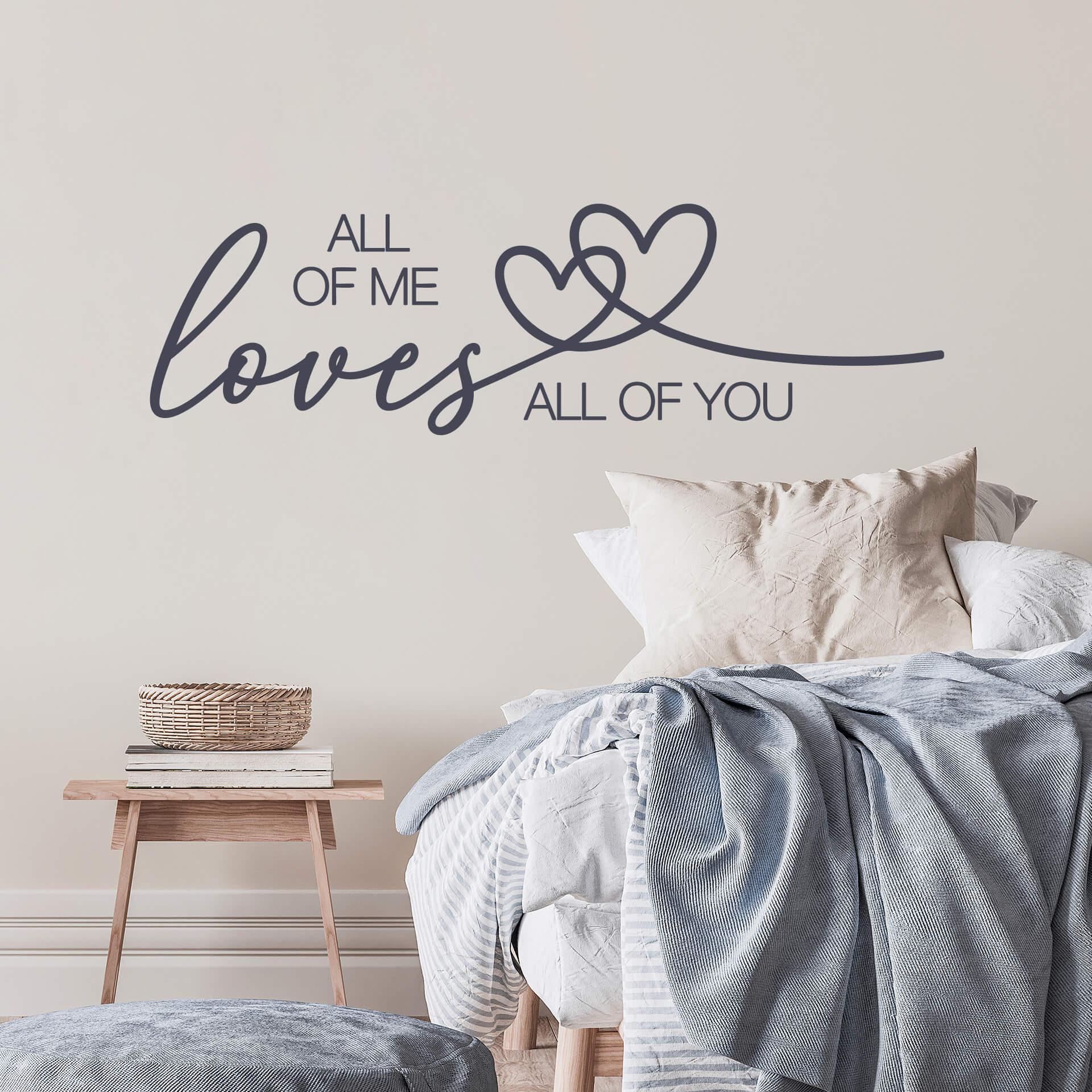 Wandtattoo All of me loves all of you