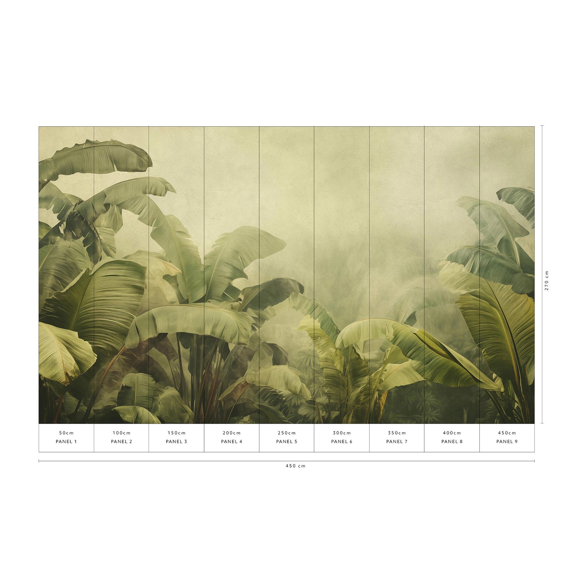 Landschap behang Big Pictures groen 4.50 x 2.70 m
