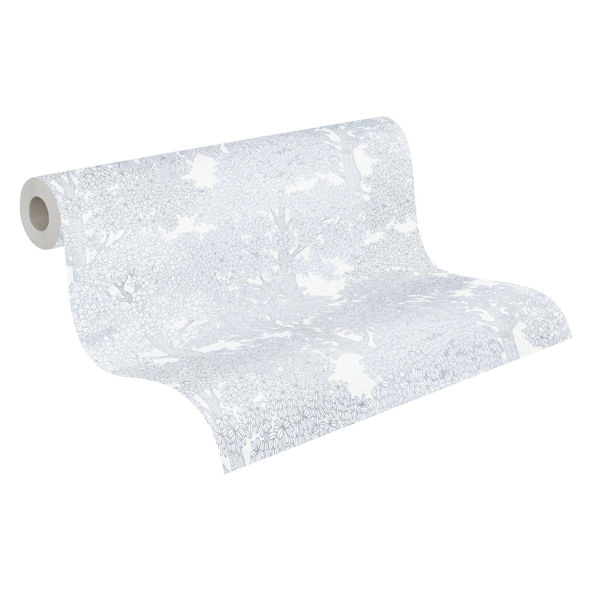 Architects Paper Floral Impression - Papier peint intissé de forêt, gris