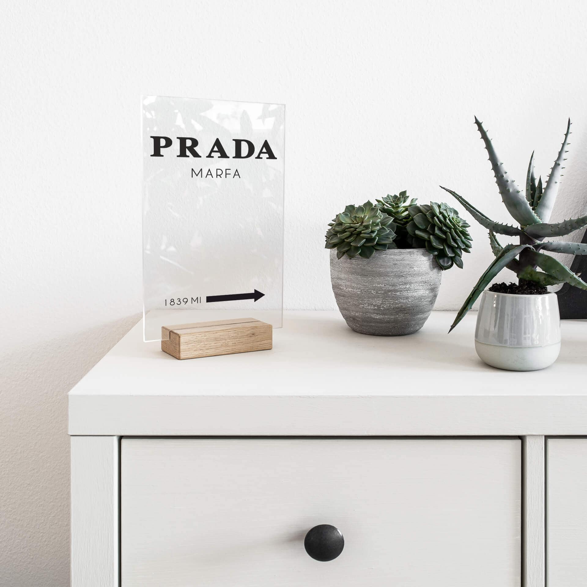 Acrylglas Tafeldecoratie Prada Marfa