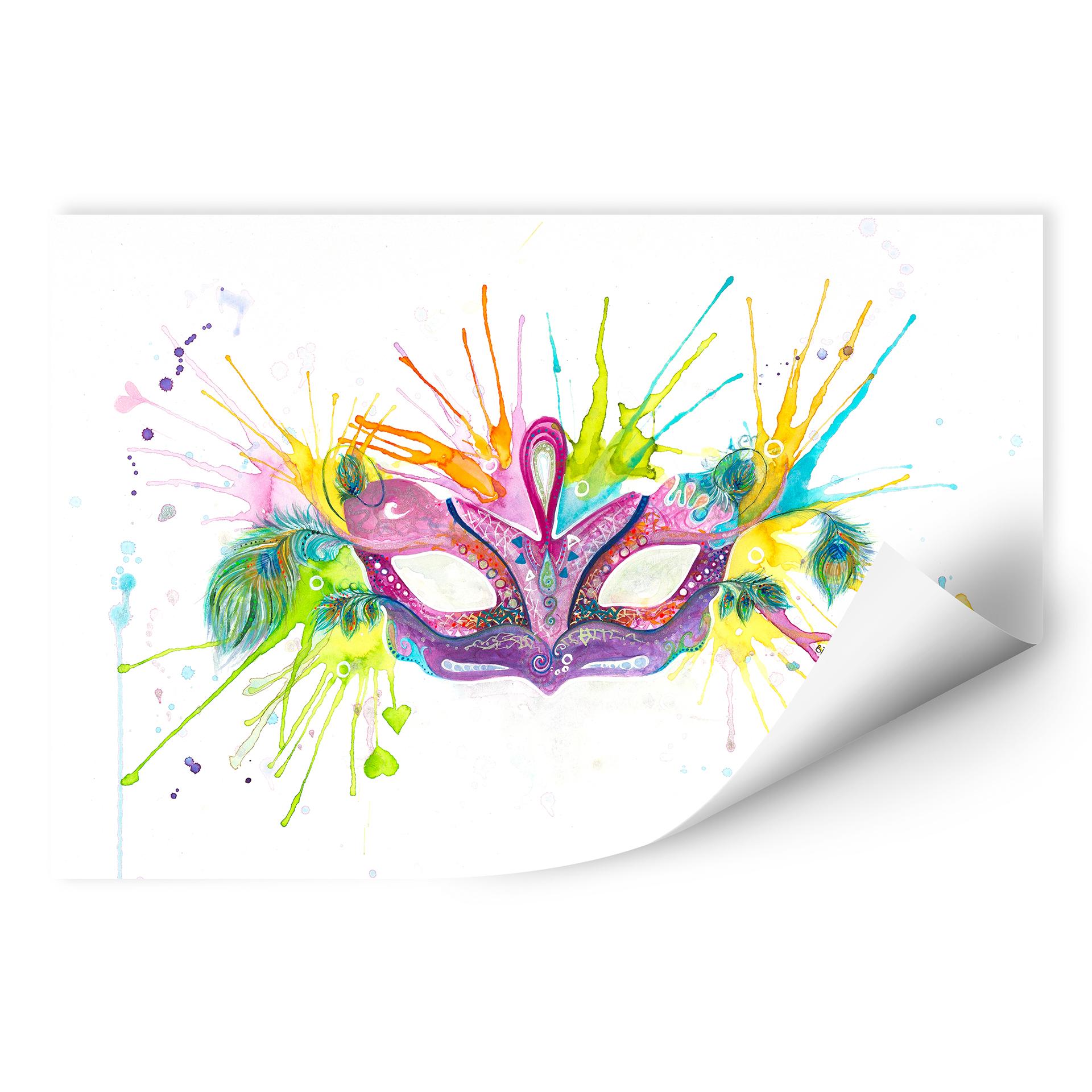 Wallprint Buttafly - Mardi Gras