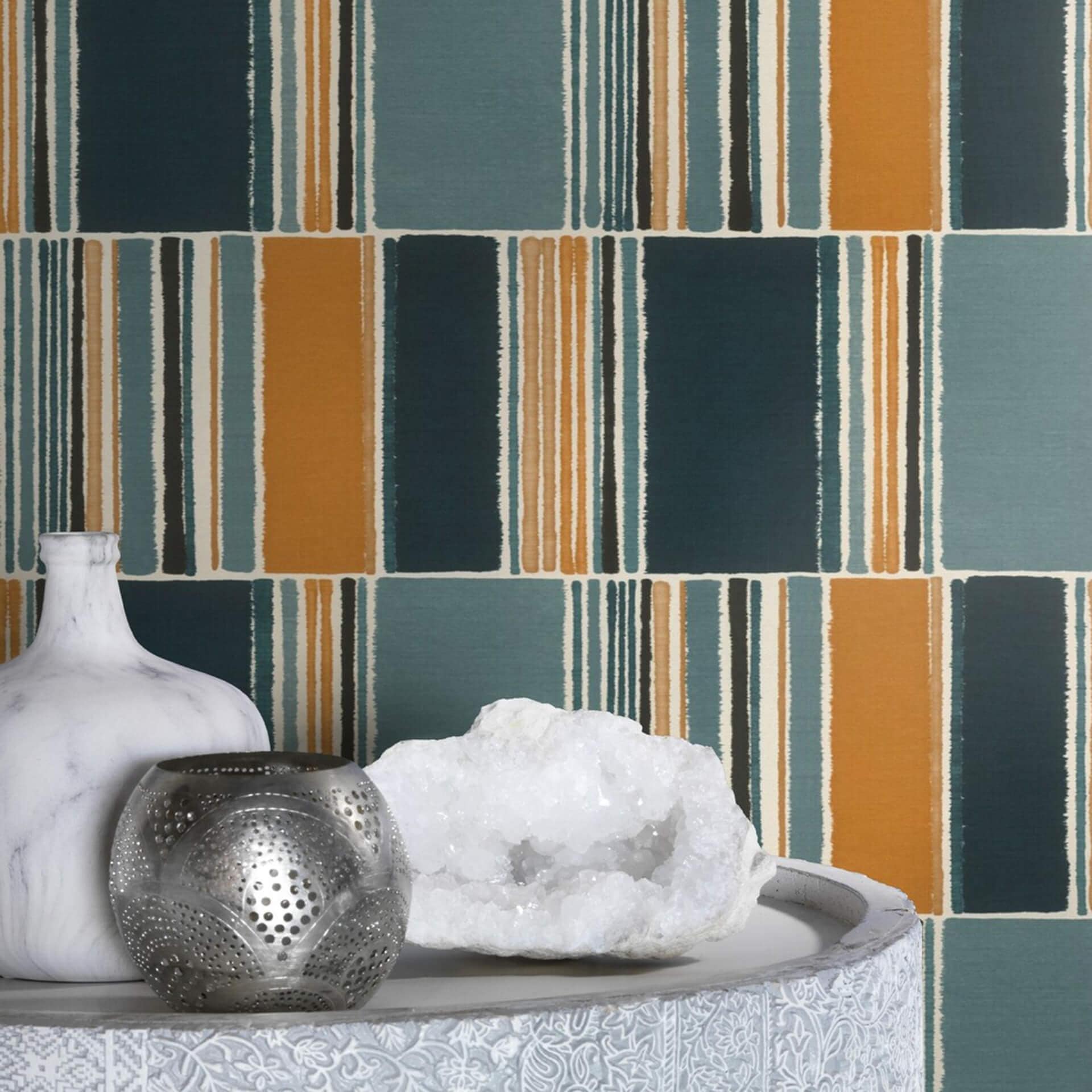 Rasch Papier peint intissé à motifs Florentine III bleu-gris