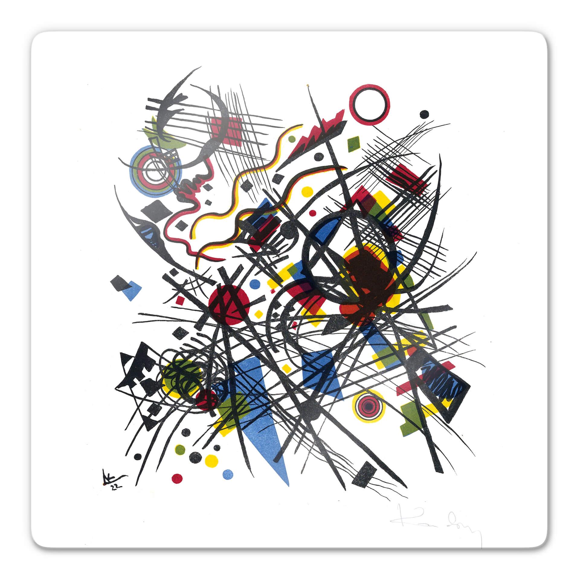 Glasschilderij Kandinsky – Lithografie