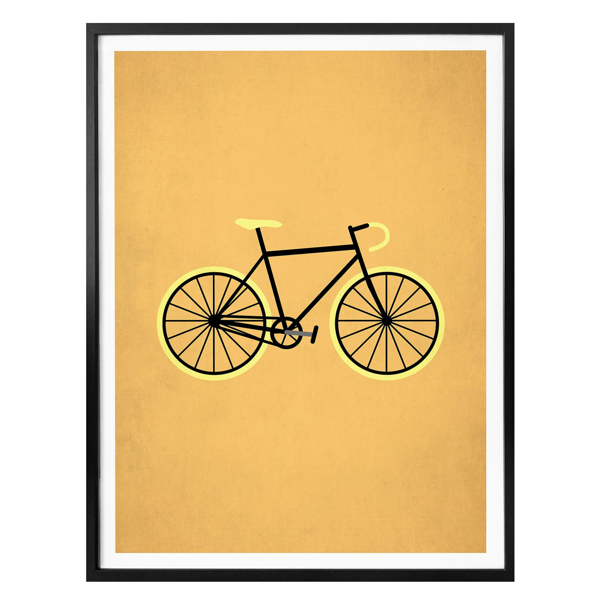 Plakat - Kubistika - Bicycle lover