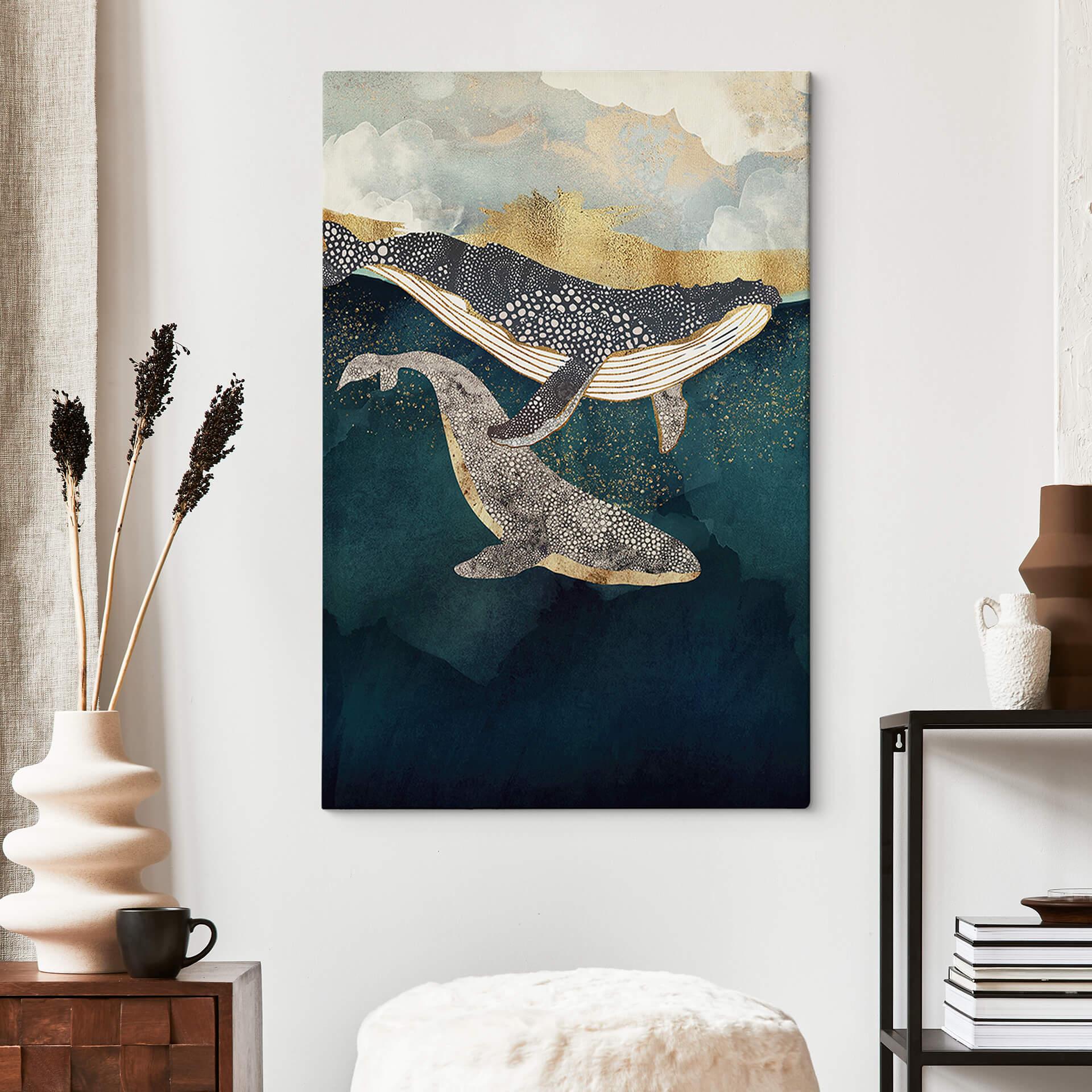 Canvas SpaceFrog Designs - Walvissen