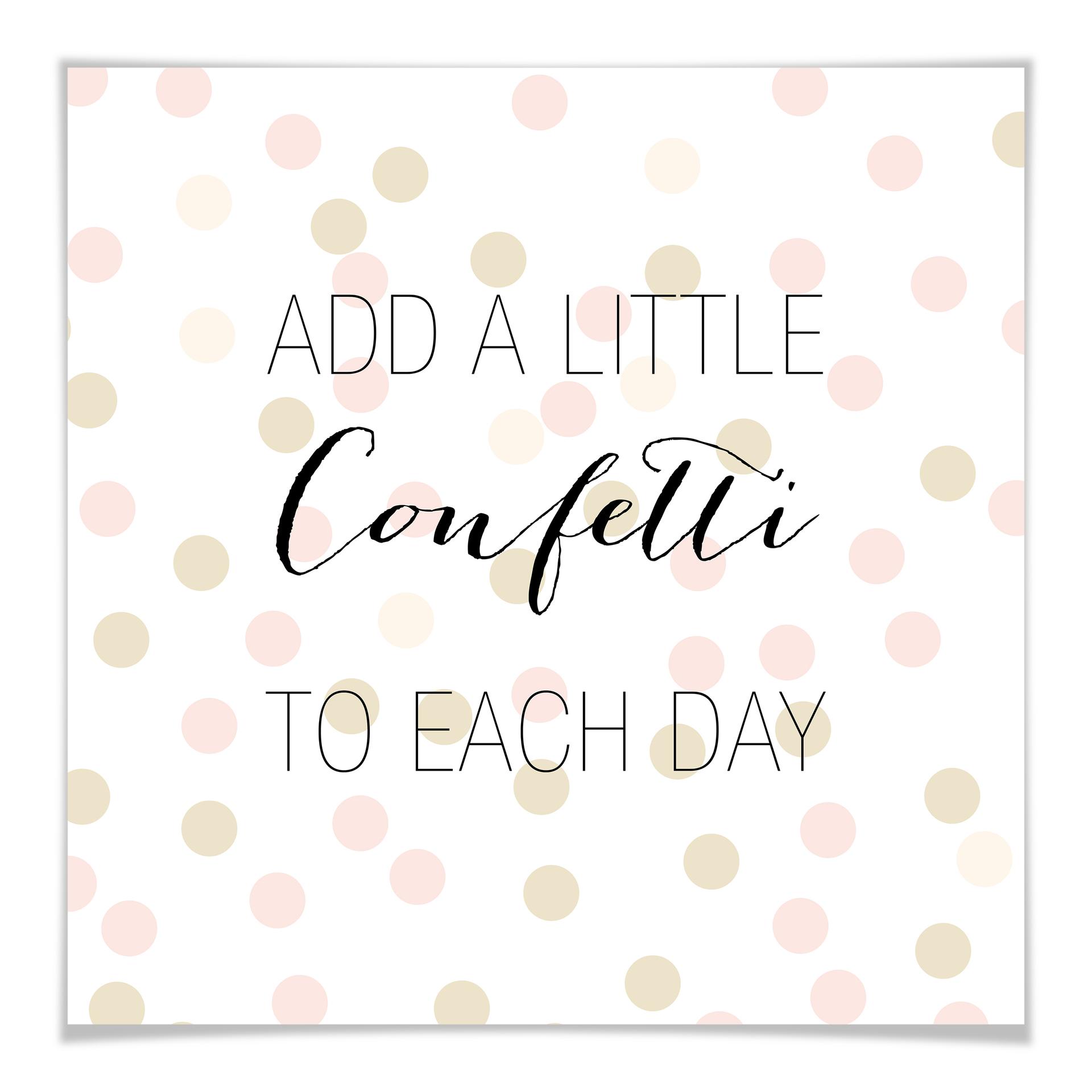 Poster Confetti & Cream - Add a little confetti