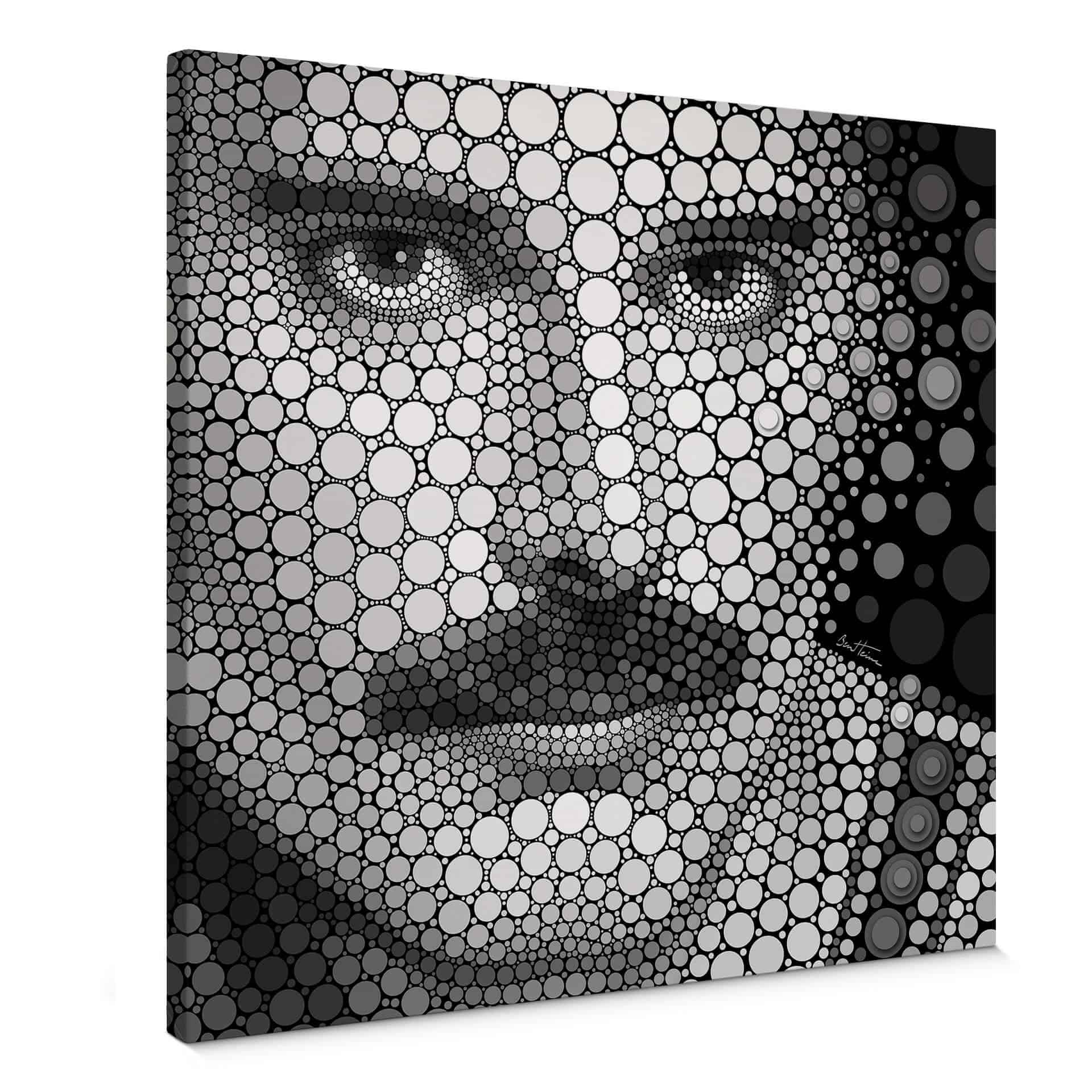 Canvastavla Ben Heine - Circlism: Freddy Mercury