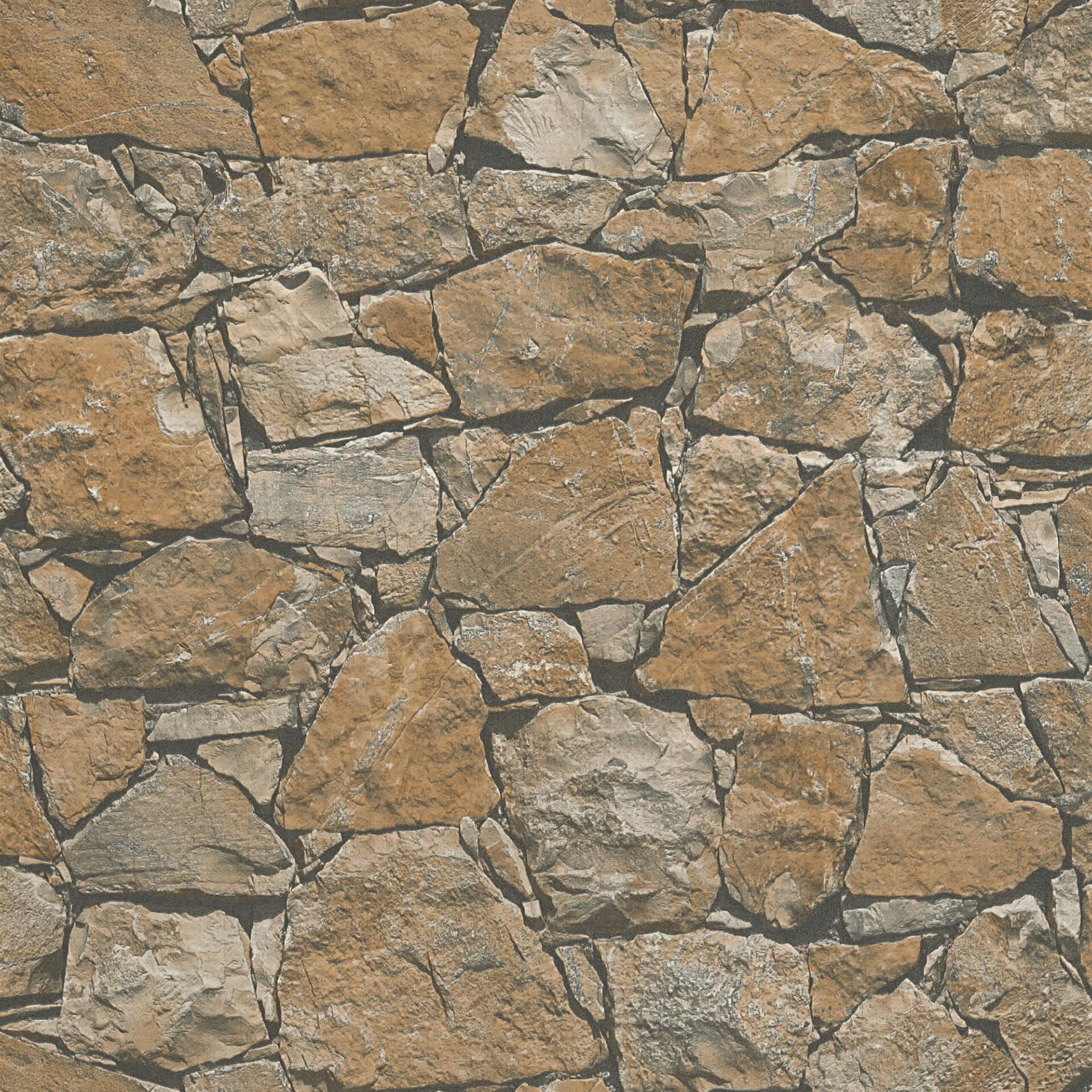 A.S. Création behang Best of Wood`n Stone 2nd Edition beige, bruin, zwart