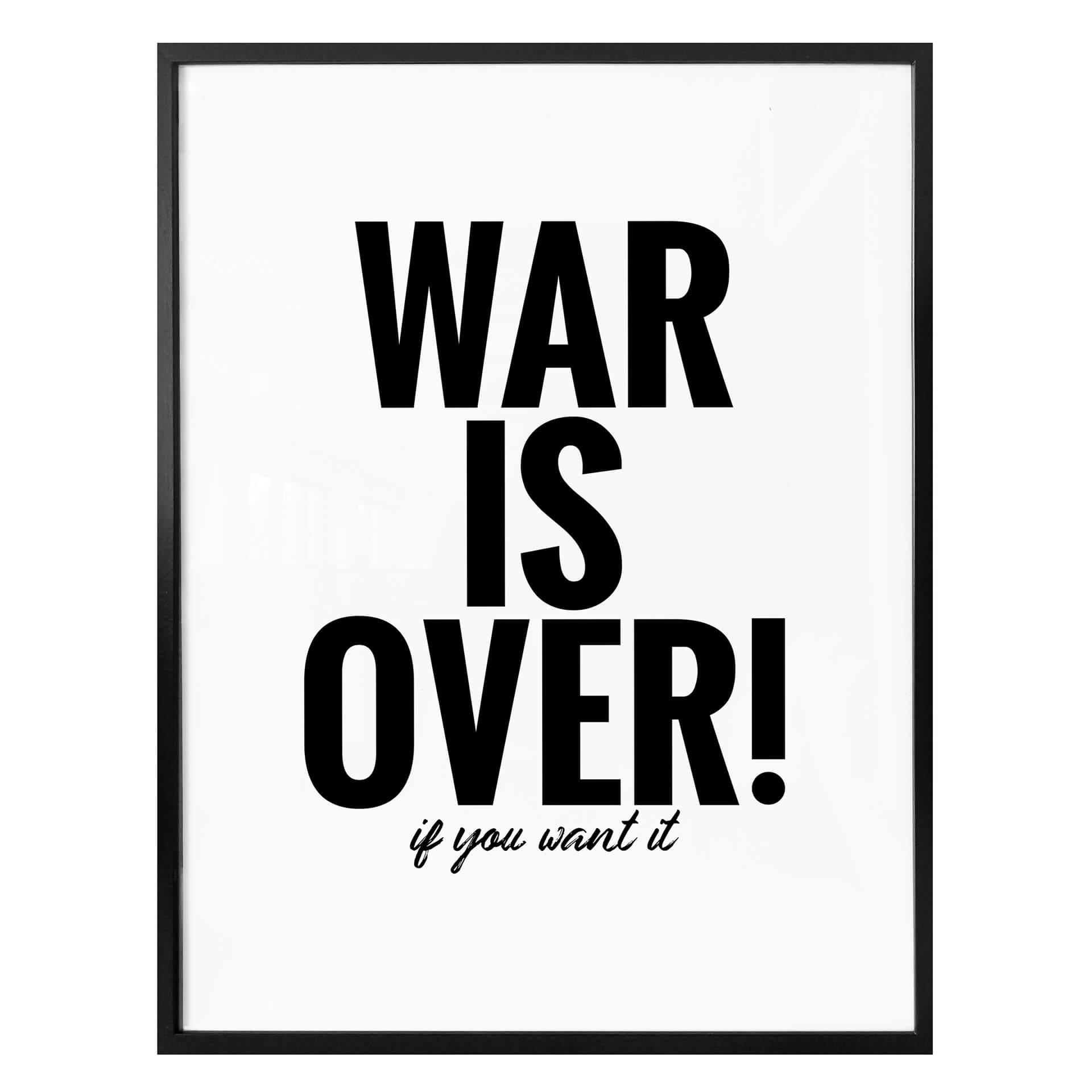 Plakat - War is over