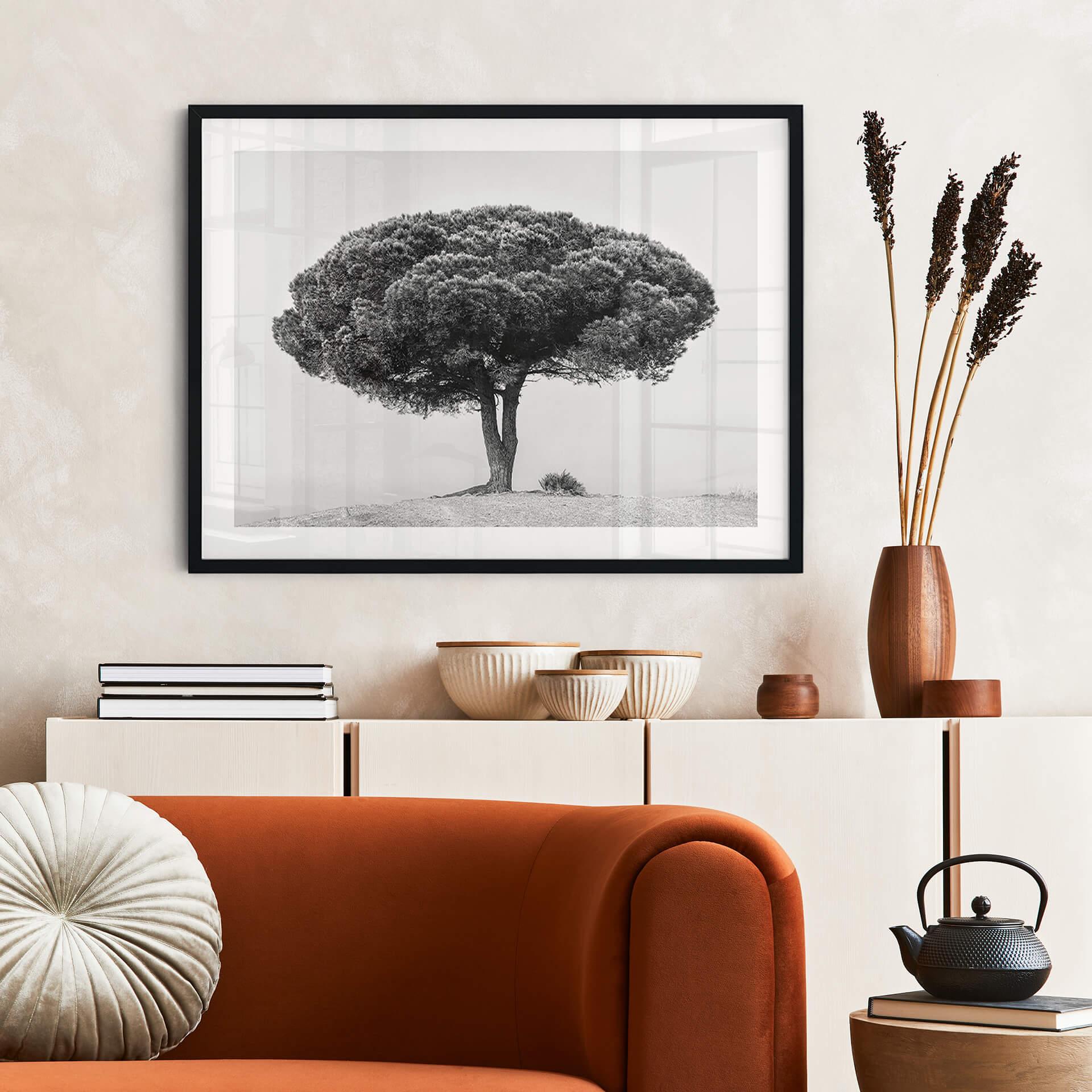 Póster Martin - Árbol en blanco y negro