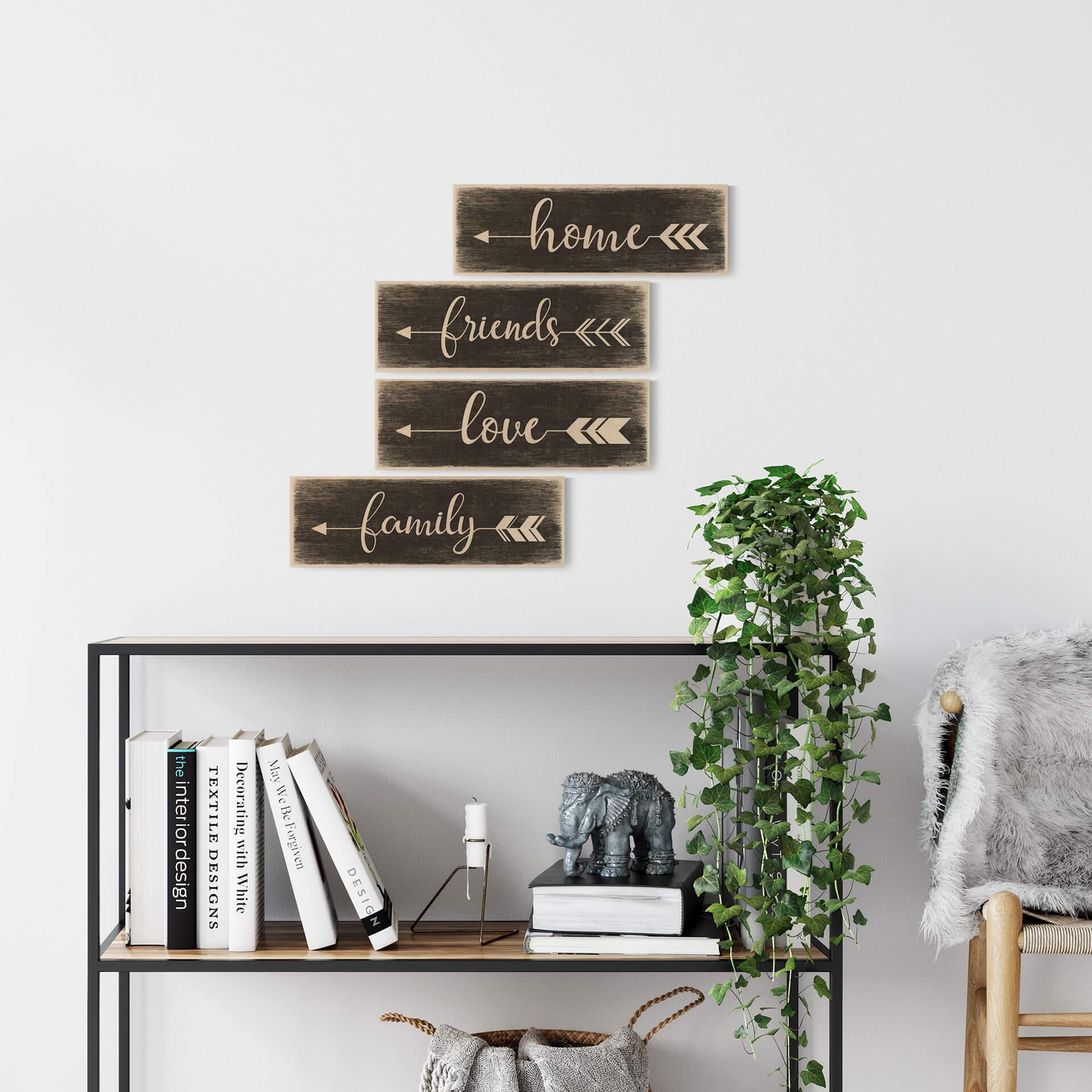 Houten Bordje - Family