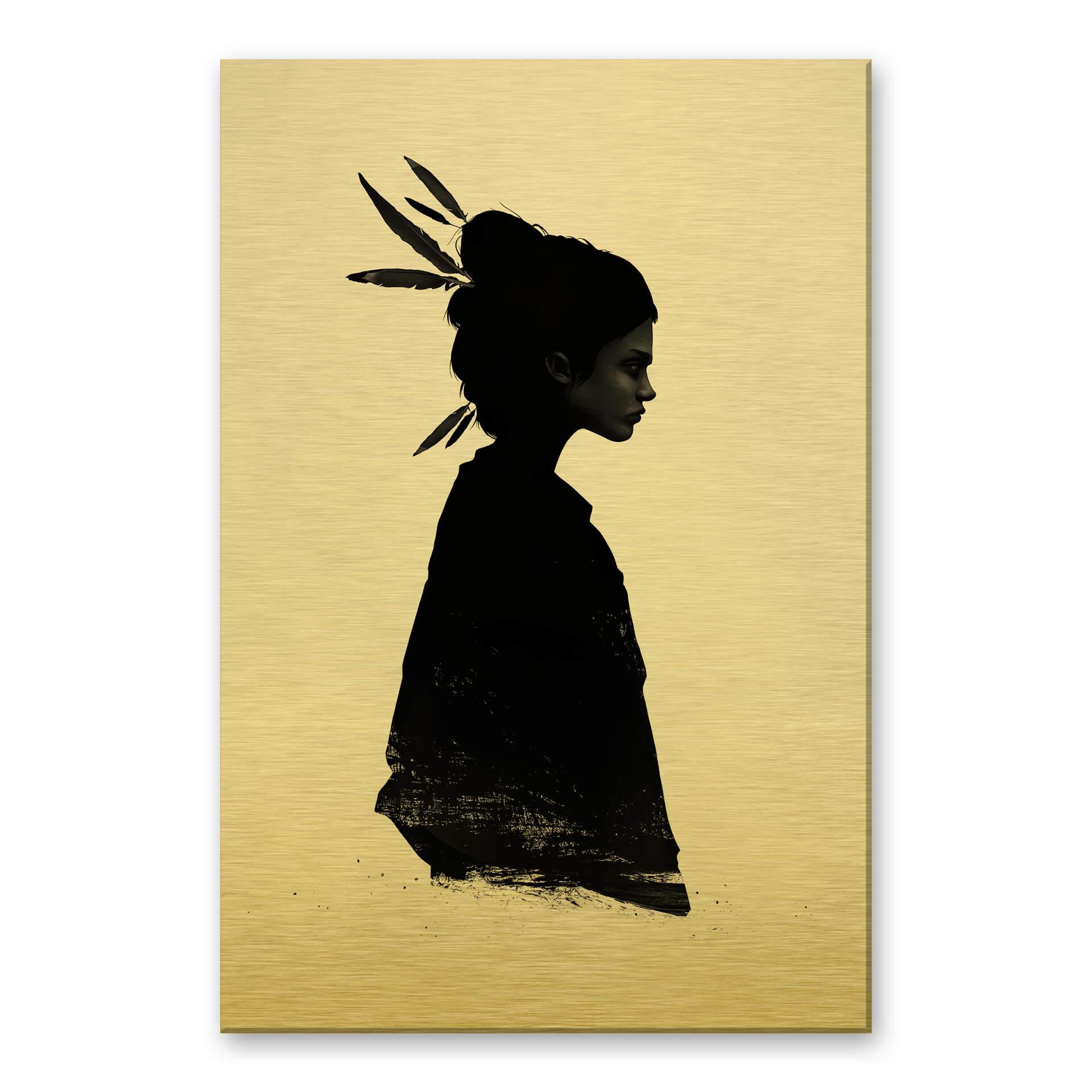 Dibond Schilderij met goud effect Ireland - Never Never
